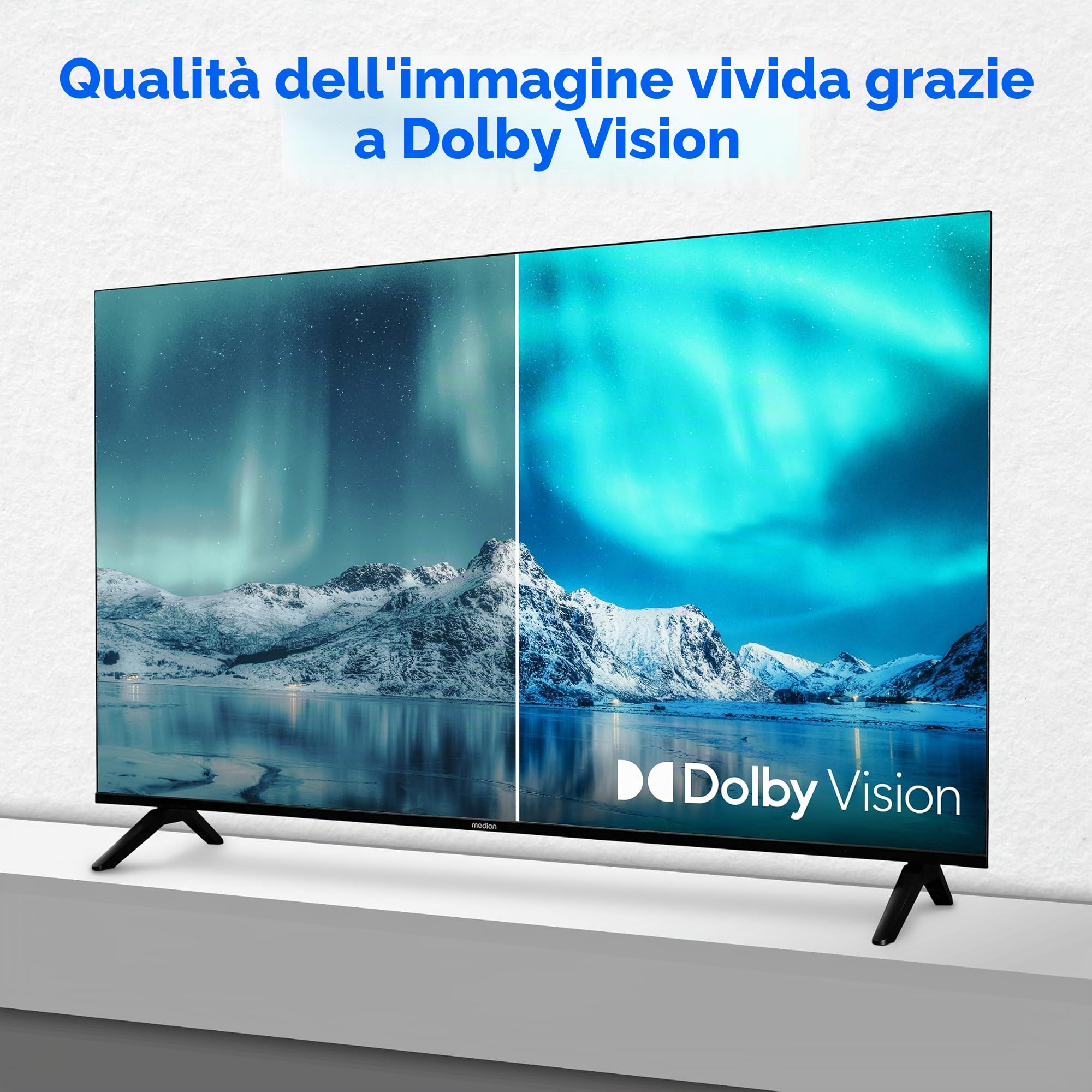 MEDION LIFE MD843301 Smart TV 43" 4K UHD VIDAA nera