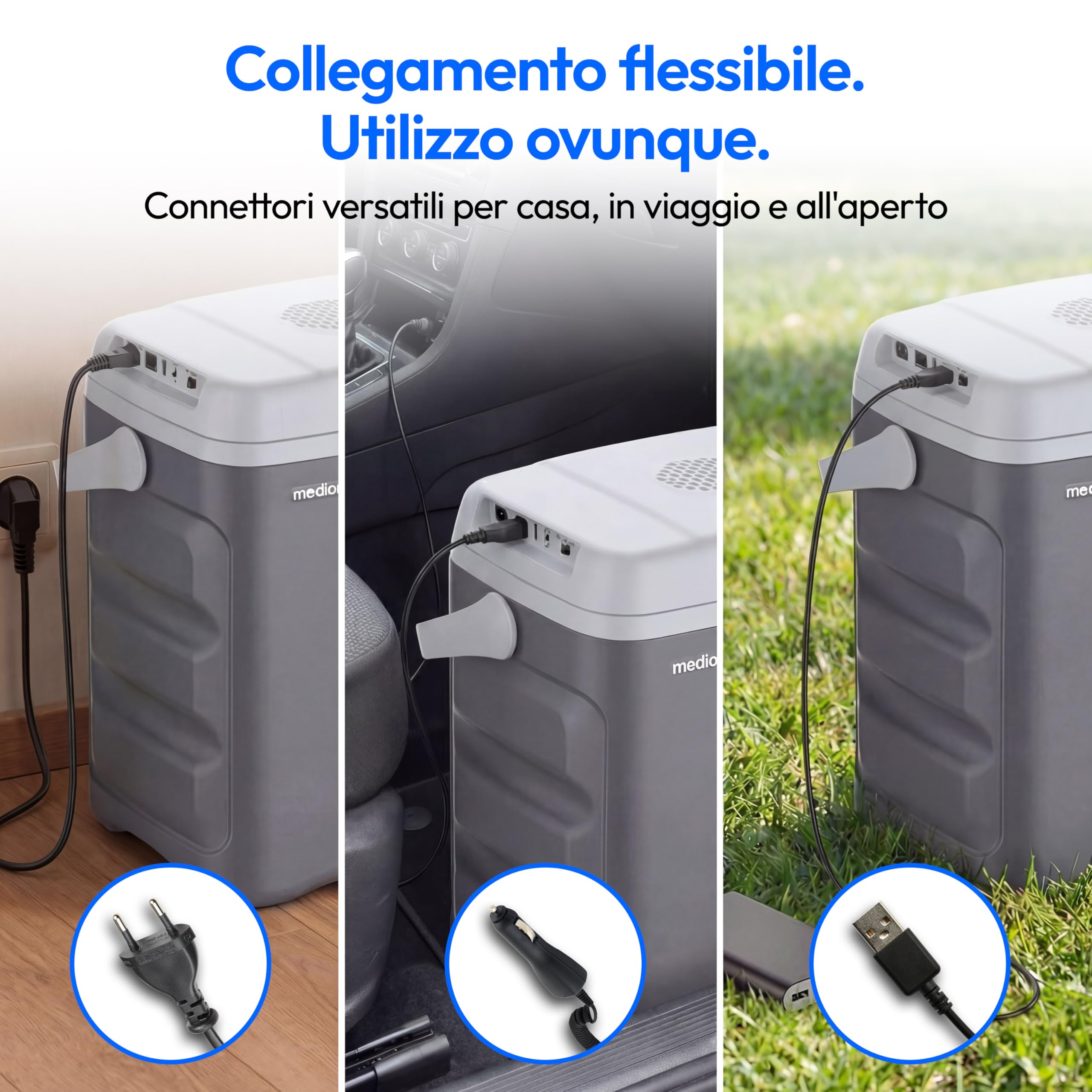 MEDION MD370030 borsa frigo termoelettrica 35 L grigio