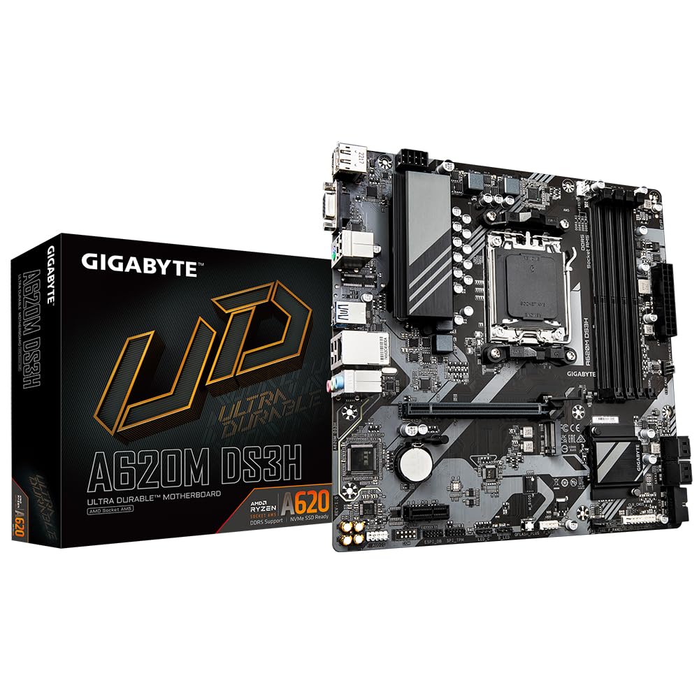 Gigabyte A620M DS3H scheda madre AM5 DDR5 PCIe 4.0