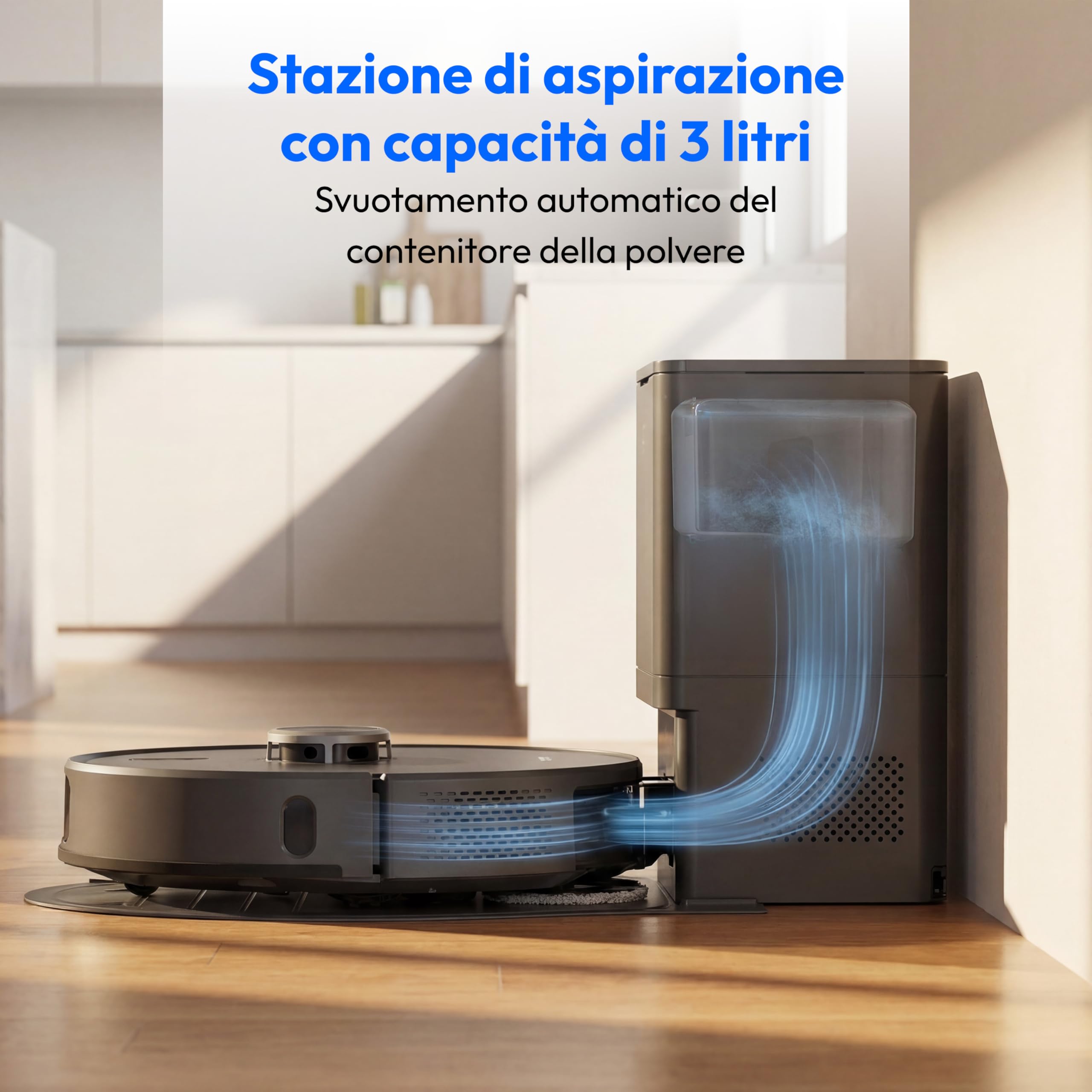 MEDION X51 SW+ Robot Aspirapolvere 10000Pa Stazione