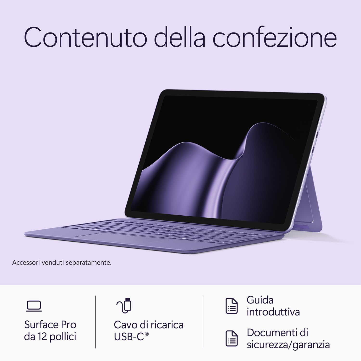 Microsoft Surface Pro 12" tablet Snapdragon X2 Plus viola 256GB