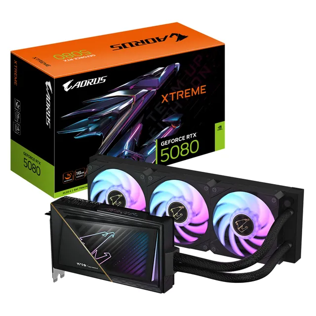 Gigabyte Aorus RTX 5080 Xtreme Waterforce 16G scheda video 16GB GDDR7