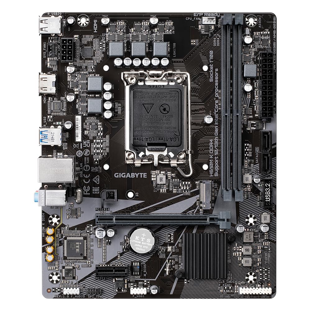 Gigabyte H610M K DDR4 scheda madre micro-ATX LGA1700