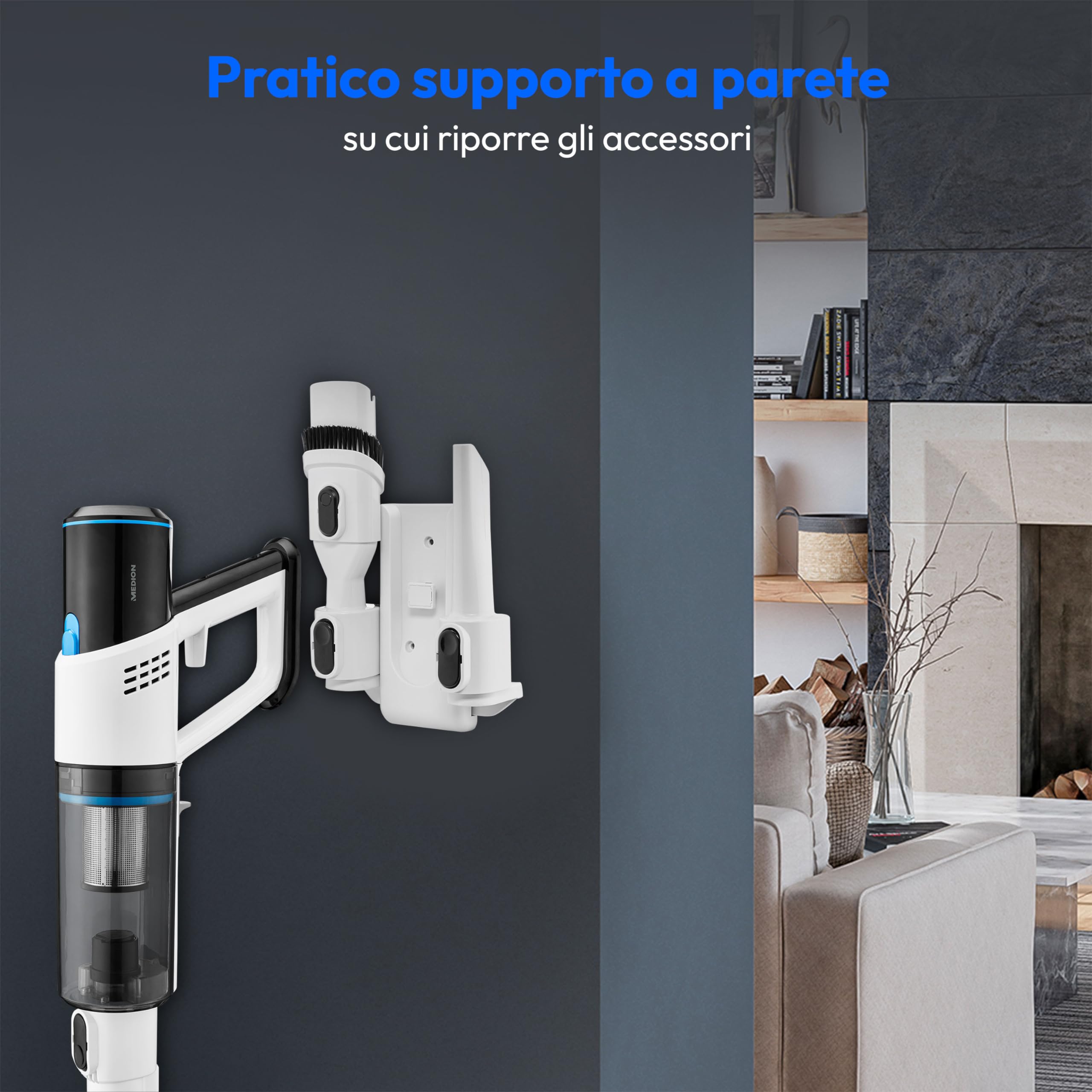 MEDION P250 aspirapolvere verticale senza fili 22kPa