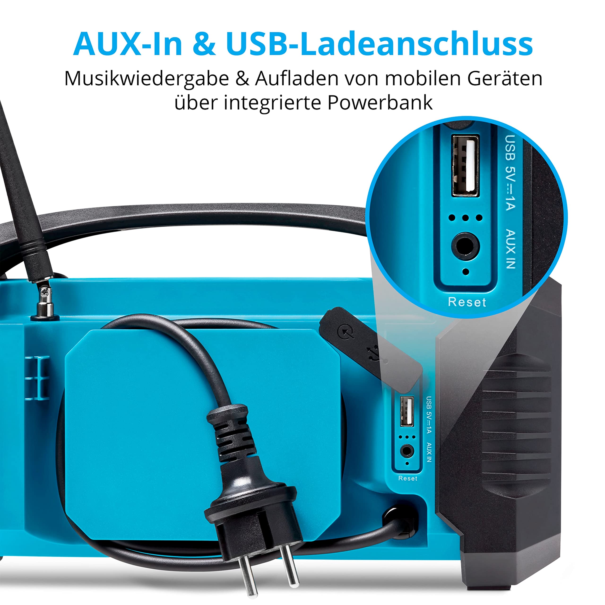 Medion Life E66050 radio da cantiere DAB+ Bluetooth IP54