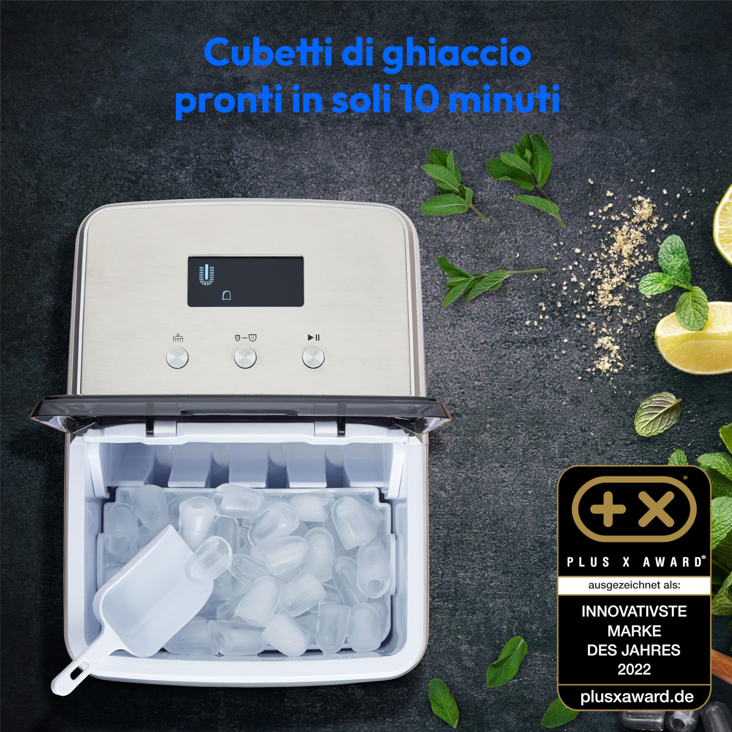 Medion MD 11950 macchina per ghiaccio 2,6L ghiaccio trasparente
