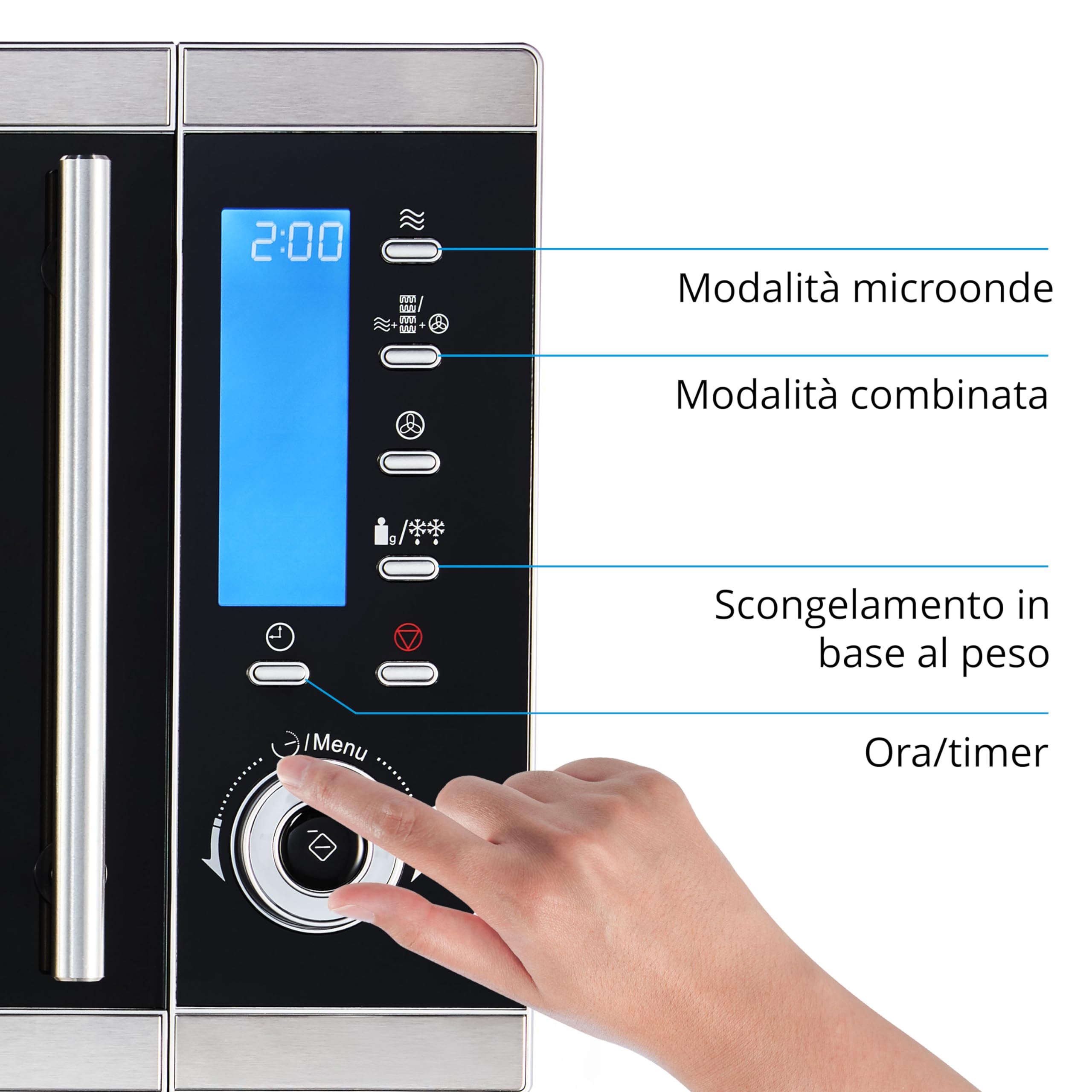 MEDION MD15501 microonde combinato 25 L nero grill