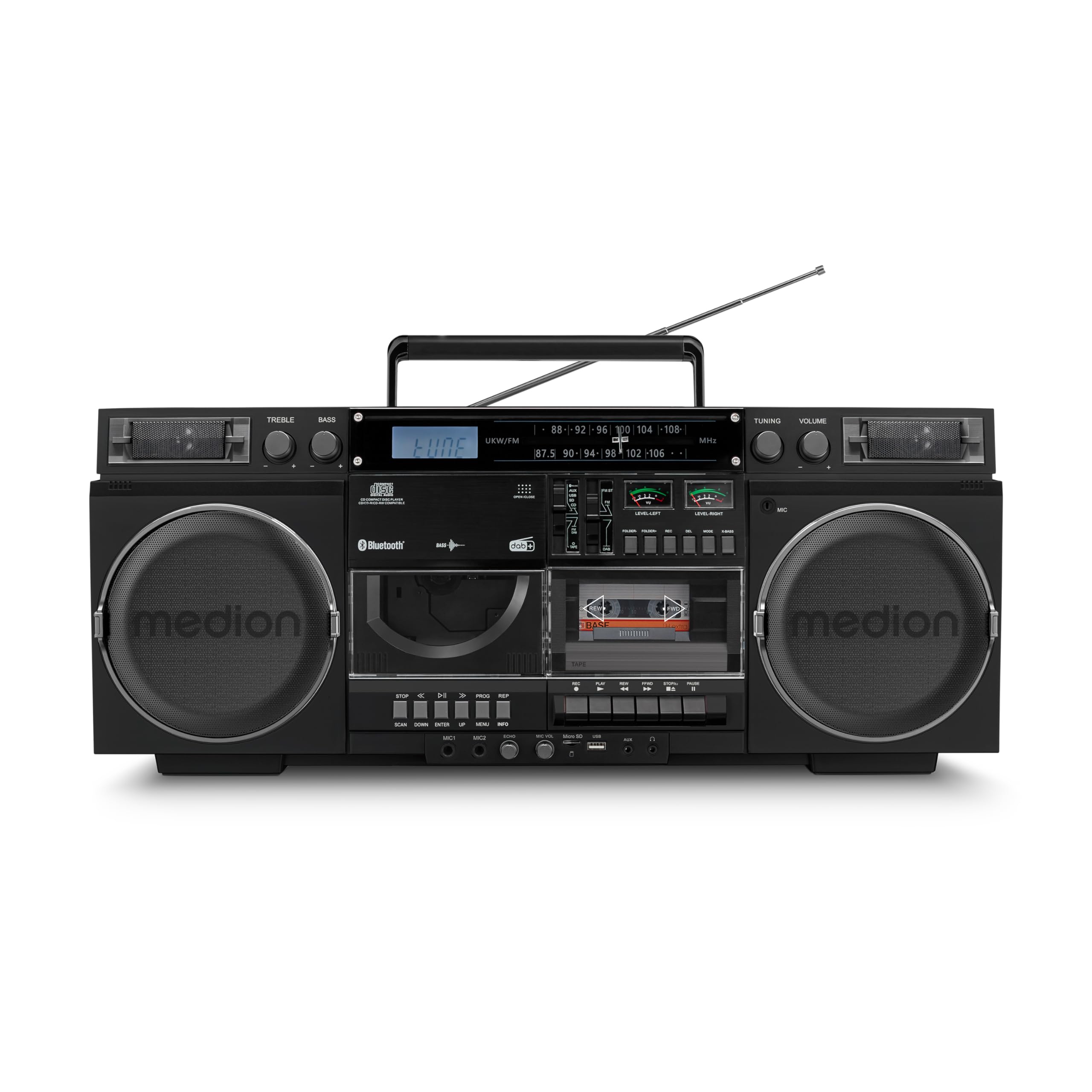 MEDION LIFE MD44538 P66538 registratore cassette nero