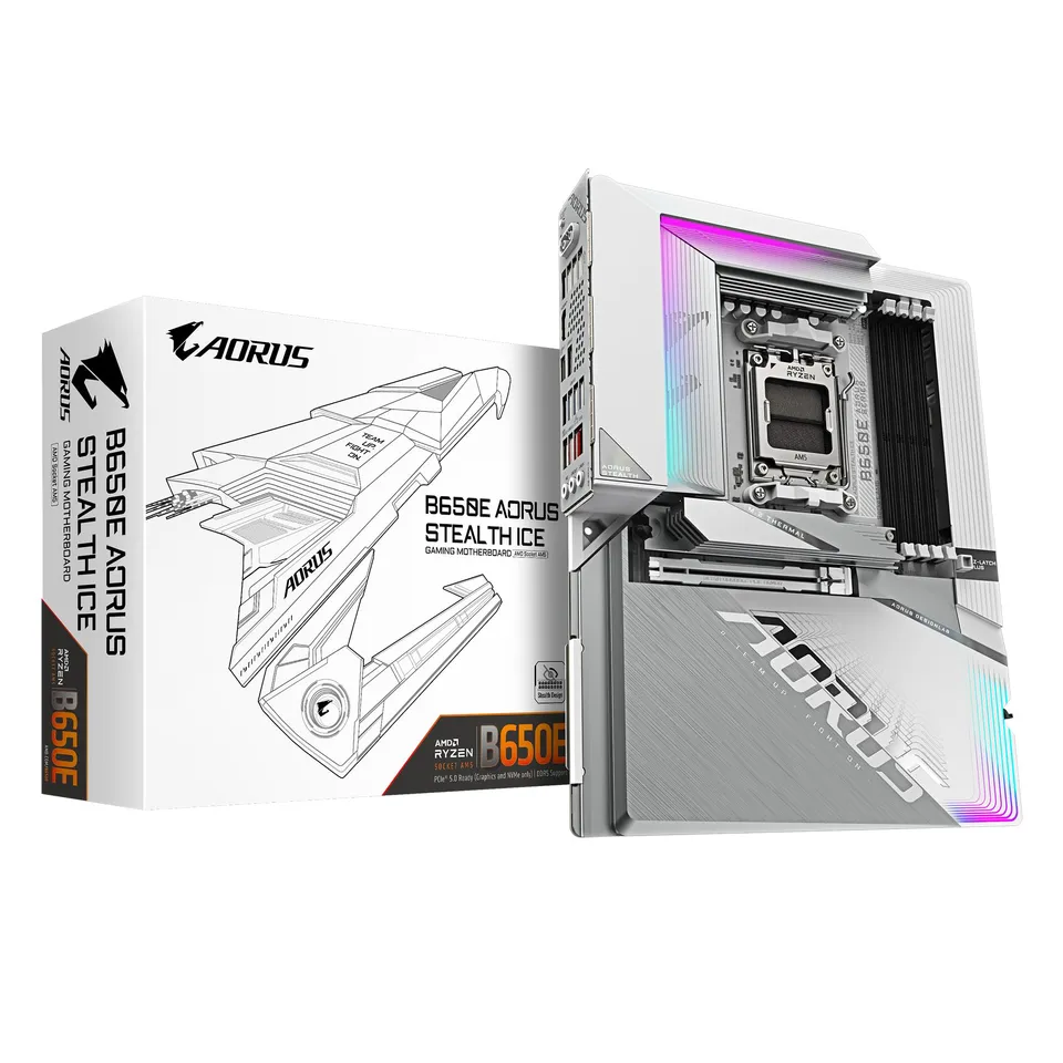 Gigabyte B650E Aorus Stealth Ice scheda madre AM5 DDR5 WiFi 7