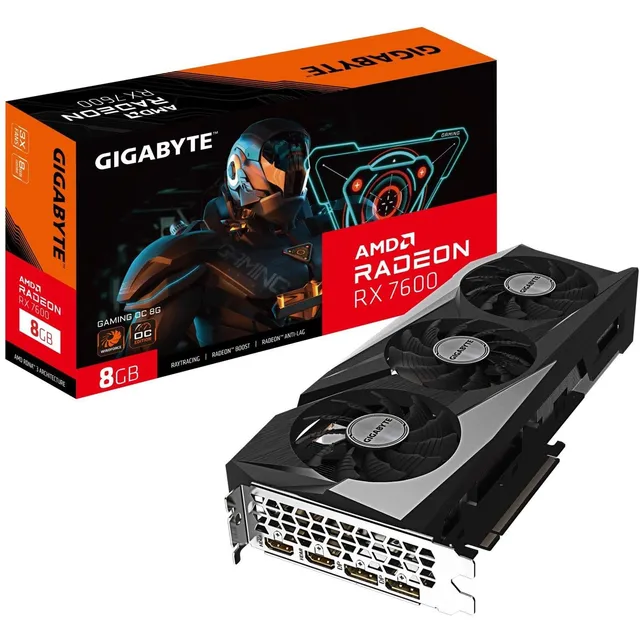 GIGABYTE RX 7600 Gaming OC 8G scheda video GDDR6