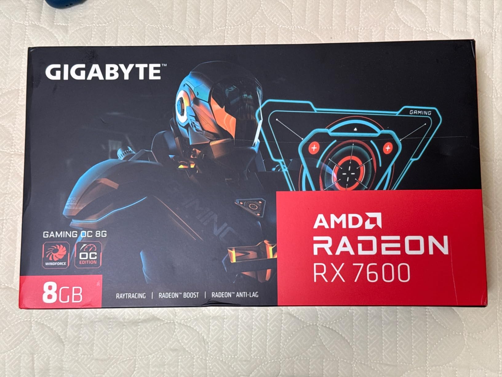 GIGABYTE RX 7600 Gaming OC 8G Scheda video 8GB GDDR6 WINDFORCE