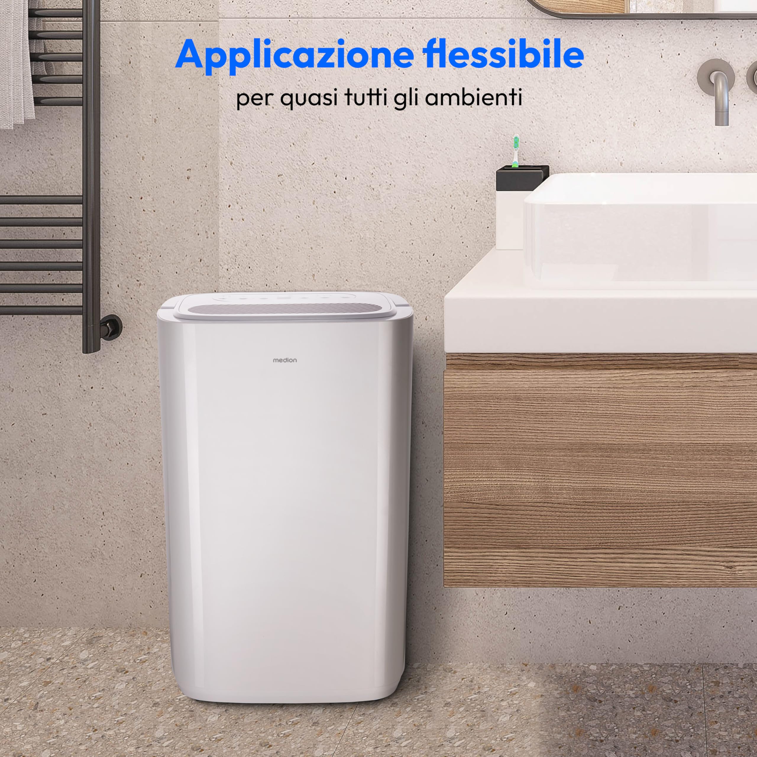 MEDION DH20 MD12048 deumidificatore 20L 20m² silenzioso