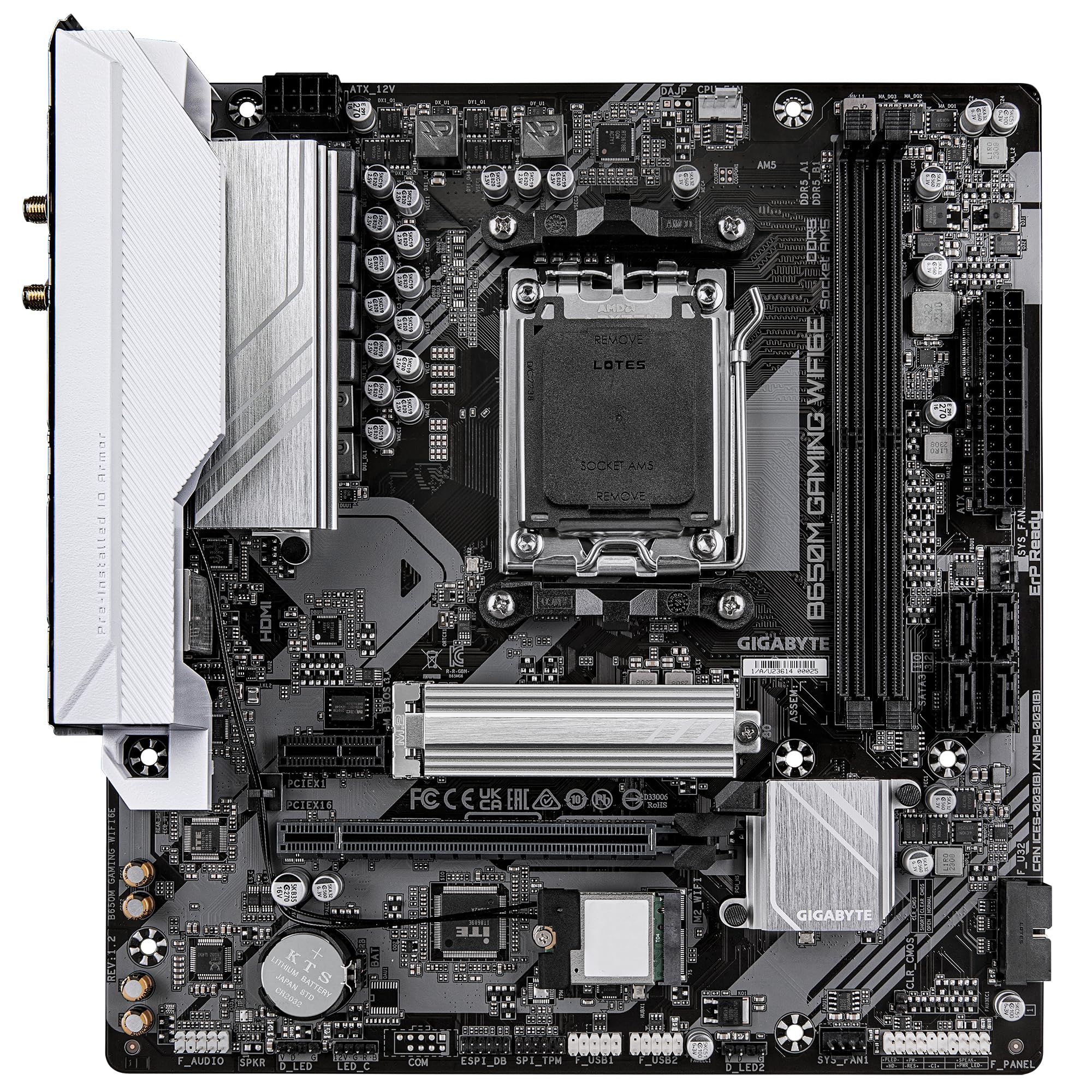 Gigabyte B650M GAMING WIFI6E scheda madre AM5 DDR5 Wi-Fi 6E