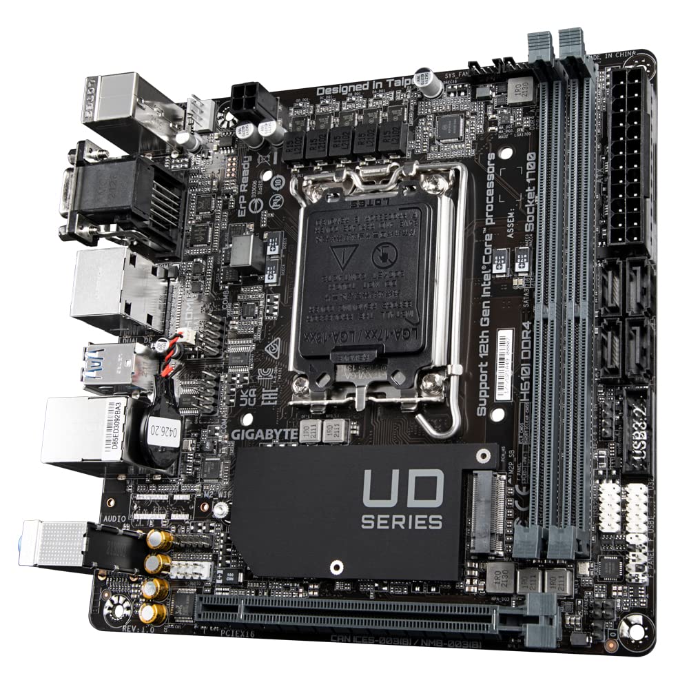 GIGABYTE H610I DDR4 scheda madre mini-ITX LGA1700