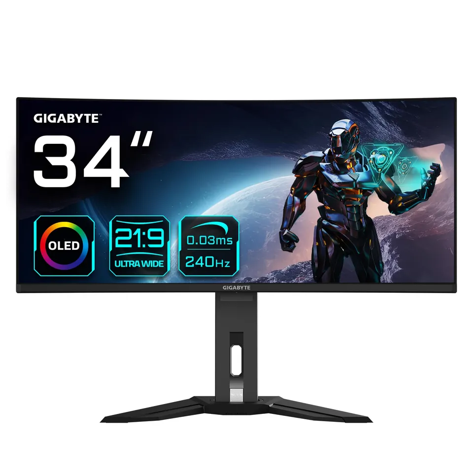 GIGABYTE MO34WQC2 monitor curvo 34" OLED WQHD 240Hz