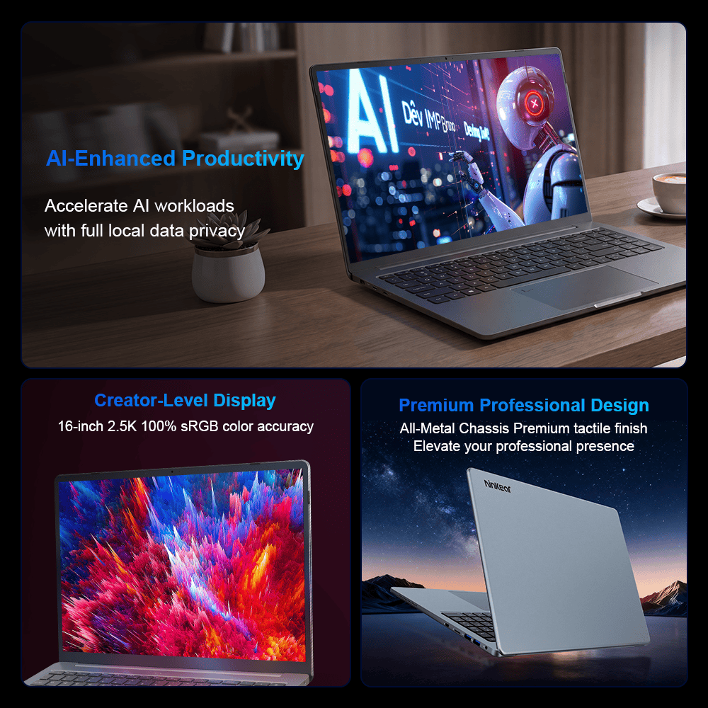 Ninkear U9 Pro Notebook Ultra 9 185H 24GB 1TB AI