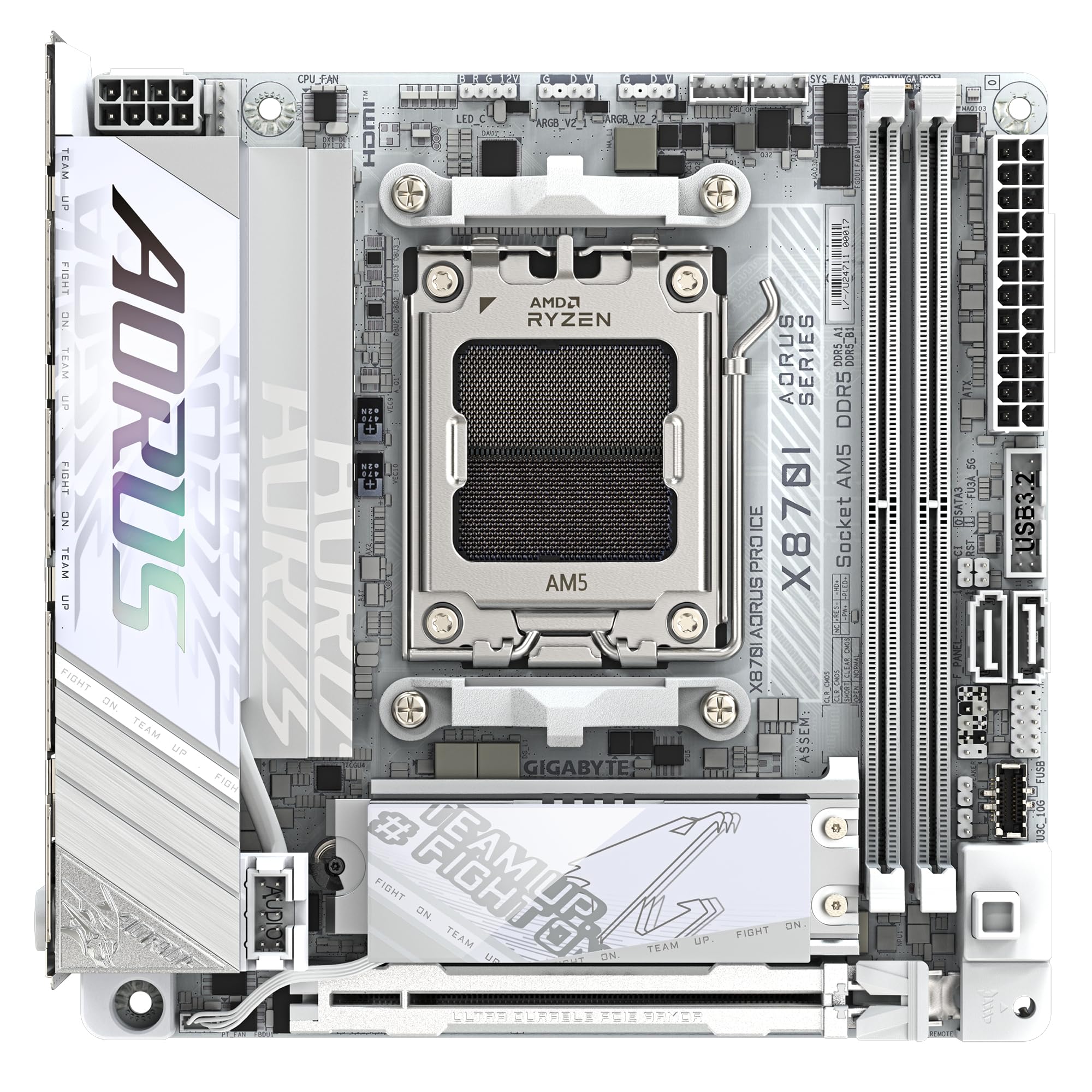 GIGABYTE AORUS X870I PRO ICE scheda madre AM5 Wi-Fi 7 Mini-ITX