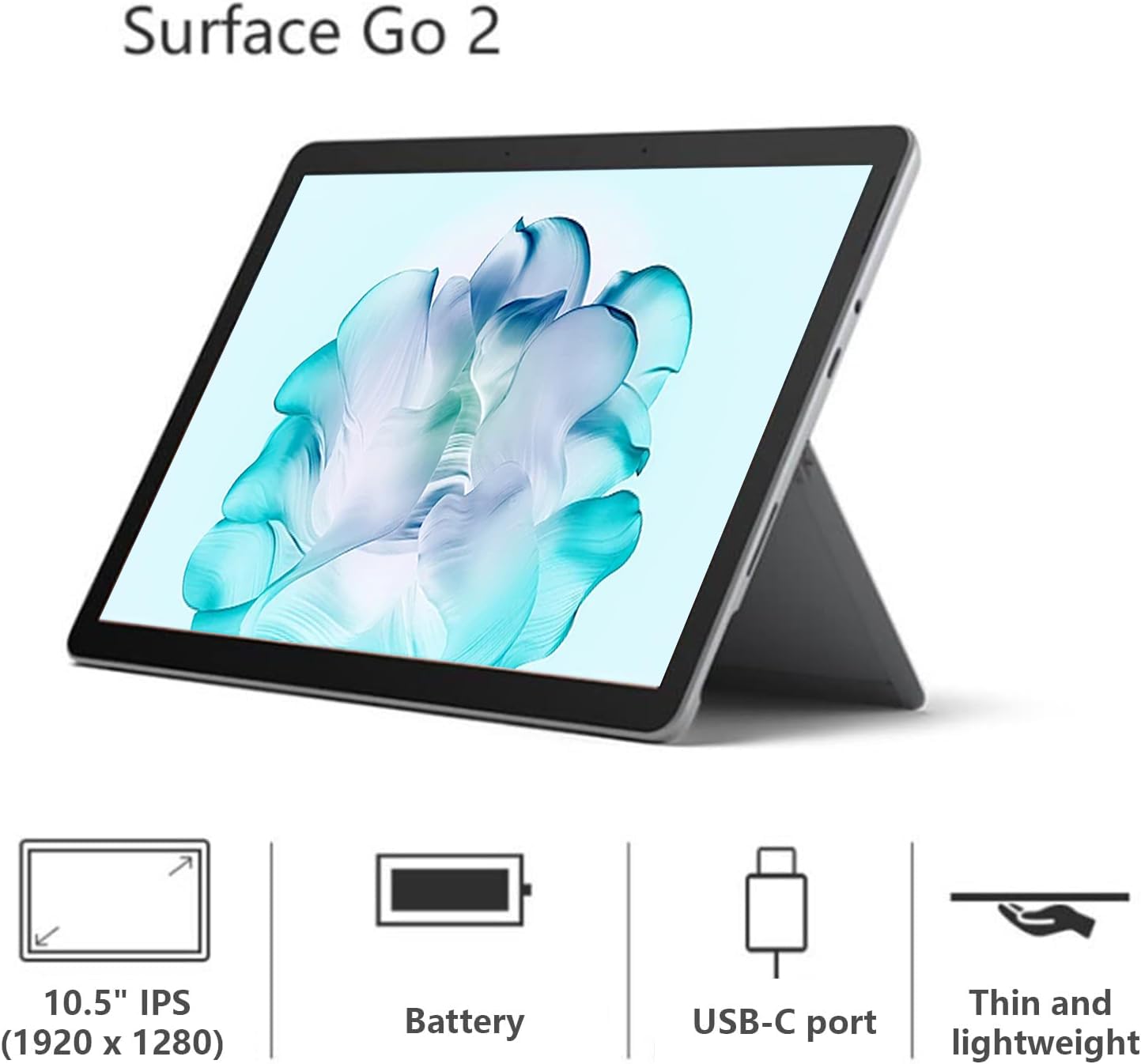 Microsoft Surface Go 2 m3-8100Y portatile 8GB 128GB tastiera JP