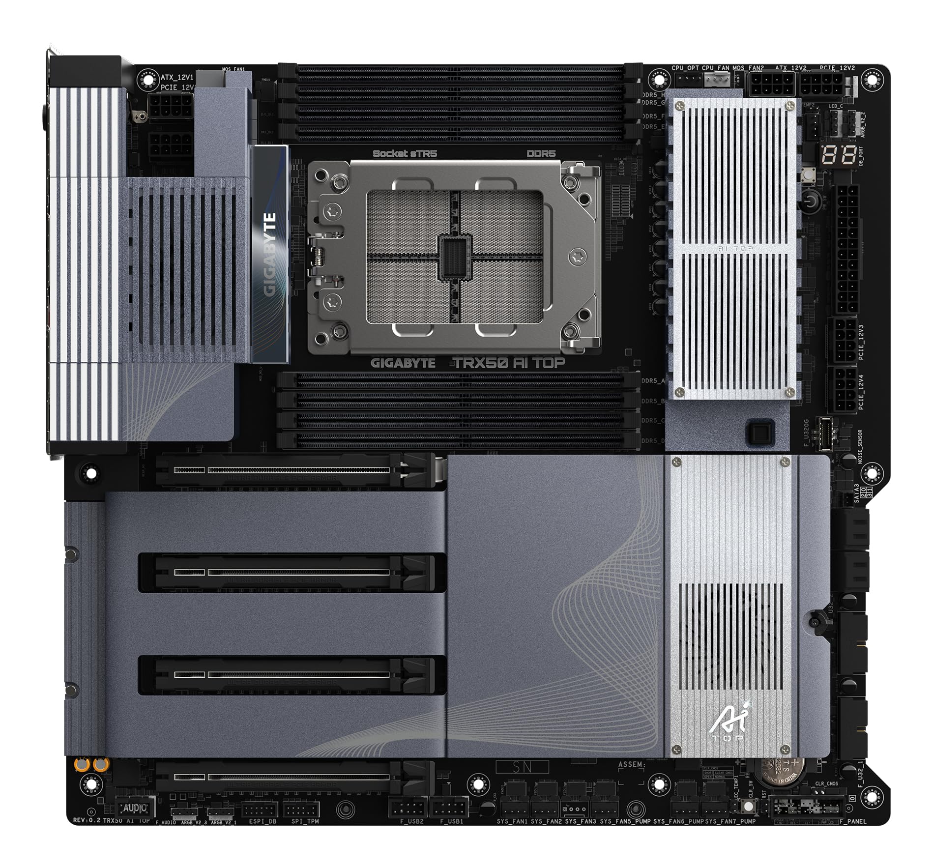 Gigabyte TRX50 AI TOP-2B scheda madre sTR5