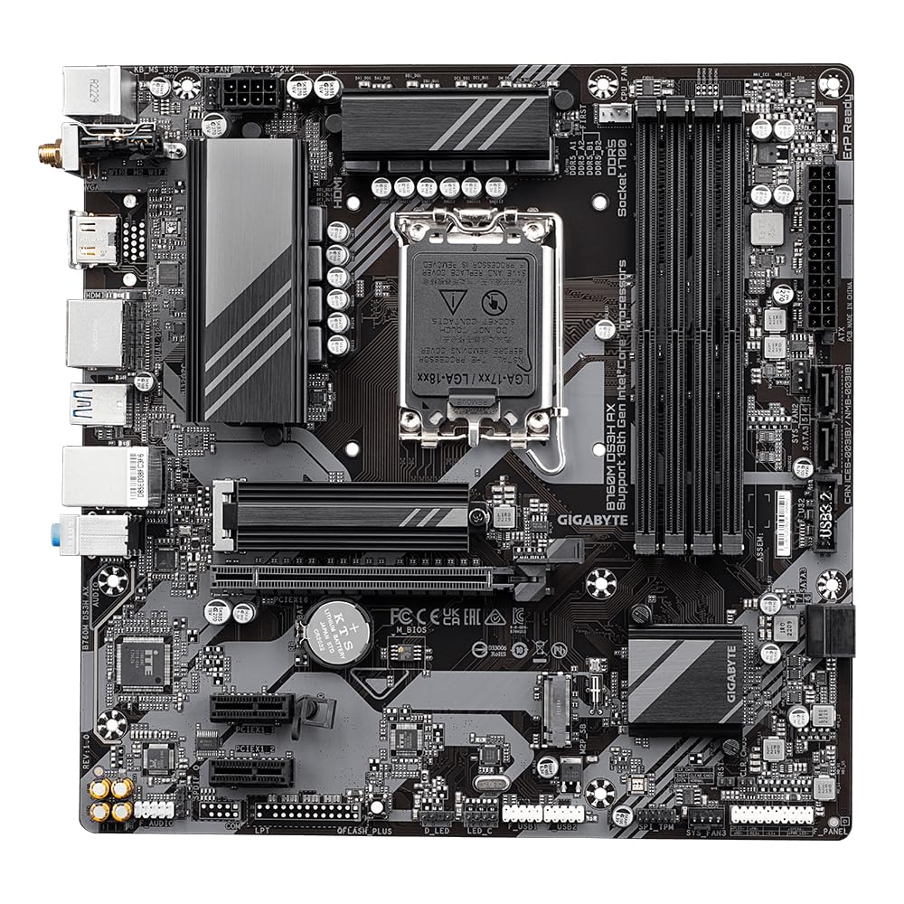GIGABYTE B760M DS3H AX scheda madre Micro-ATX DDR5 WiFi