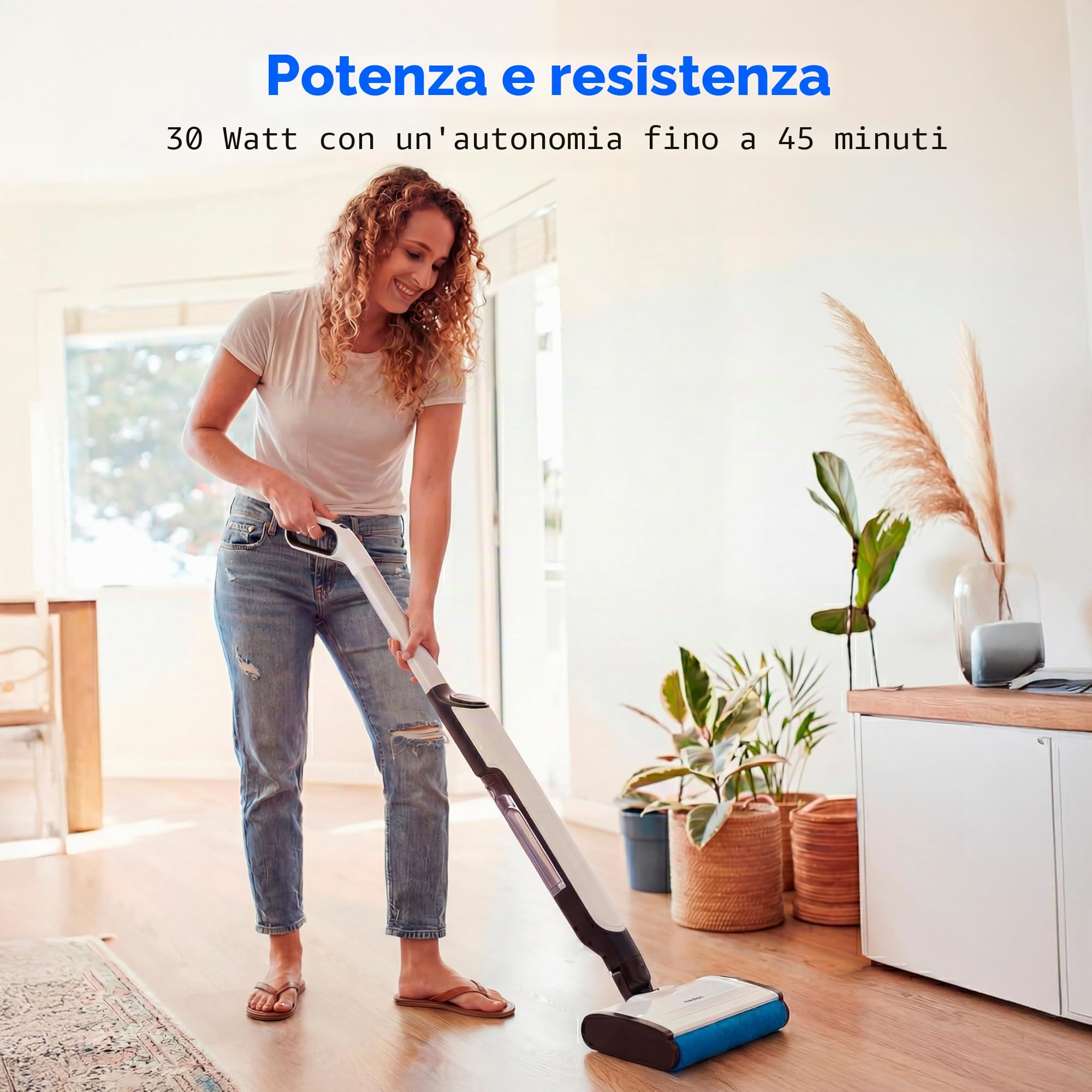MEDION H11 Lavapavimenti Senza Fili 45 Min Serbatoi Separati