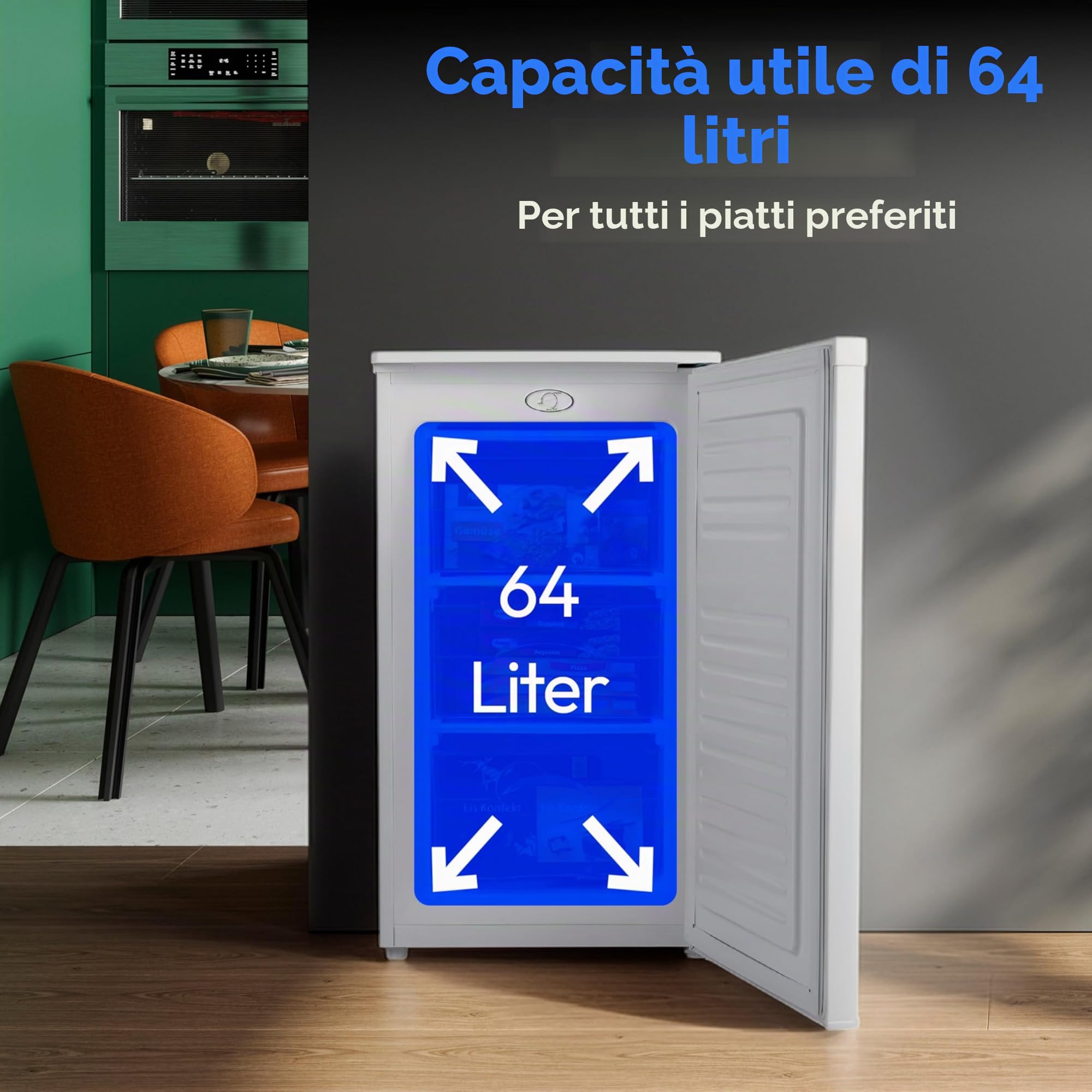 MEDION MD 37688 congelatore 64 litri 85 cm 4 stelle