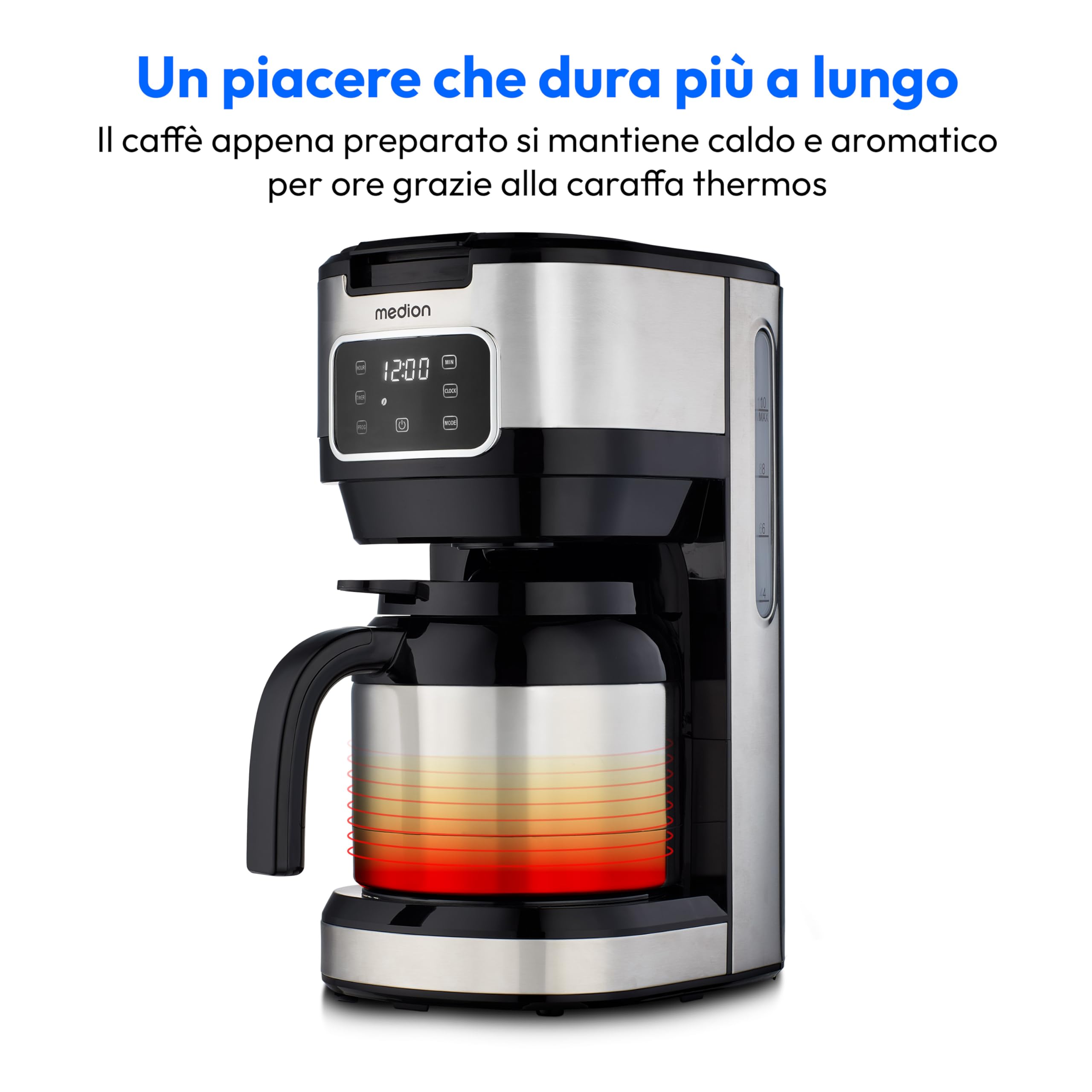 MEDION MD11019 caffettiera filtro thermos 1,25 L 10 tazze
