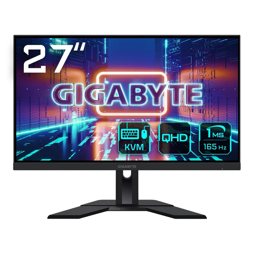 GIGABYTE M27Q P Monitor Gaming 27" QHD 165Hz HDR400 KVM