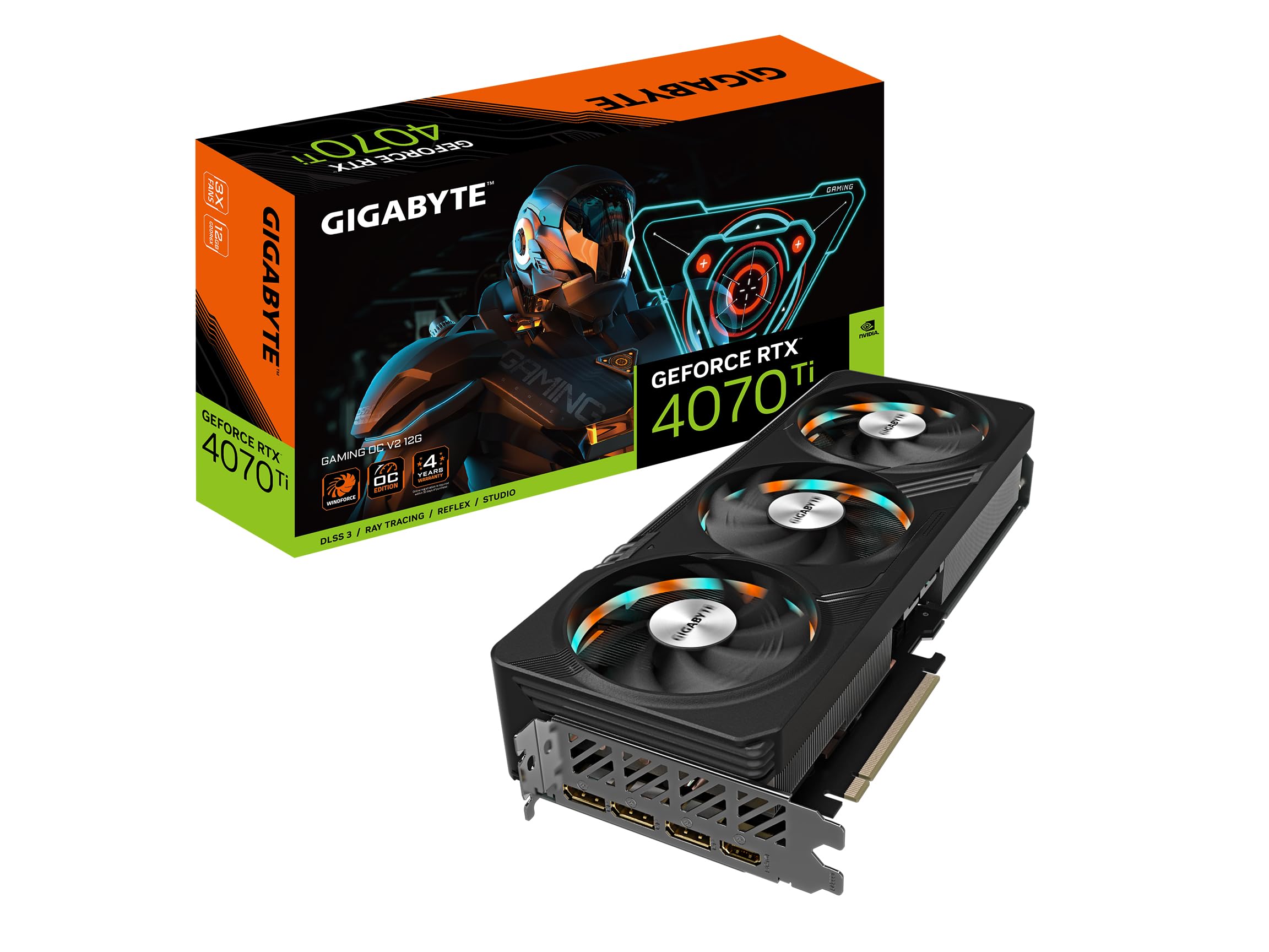 GIGABYTE GAMING RTX 4070 Ti OC V2 scheda video 12GB GDDR6X