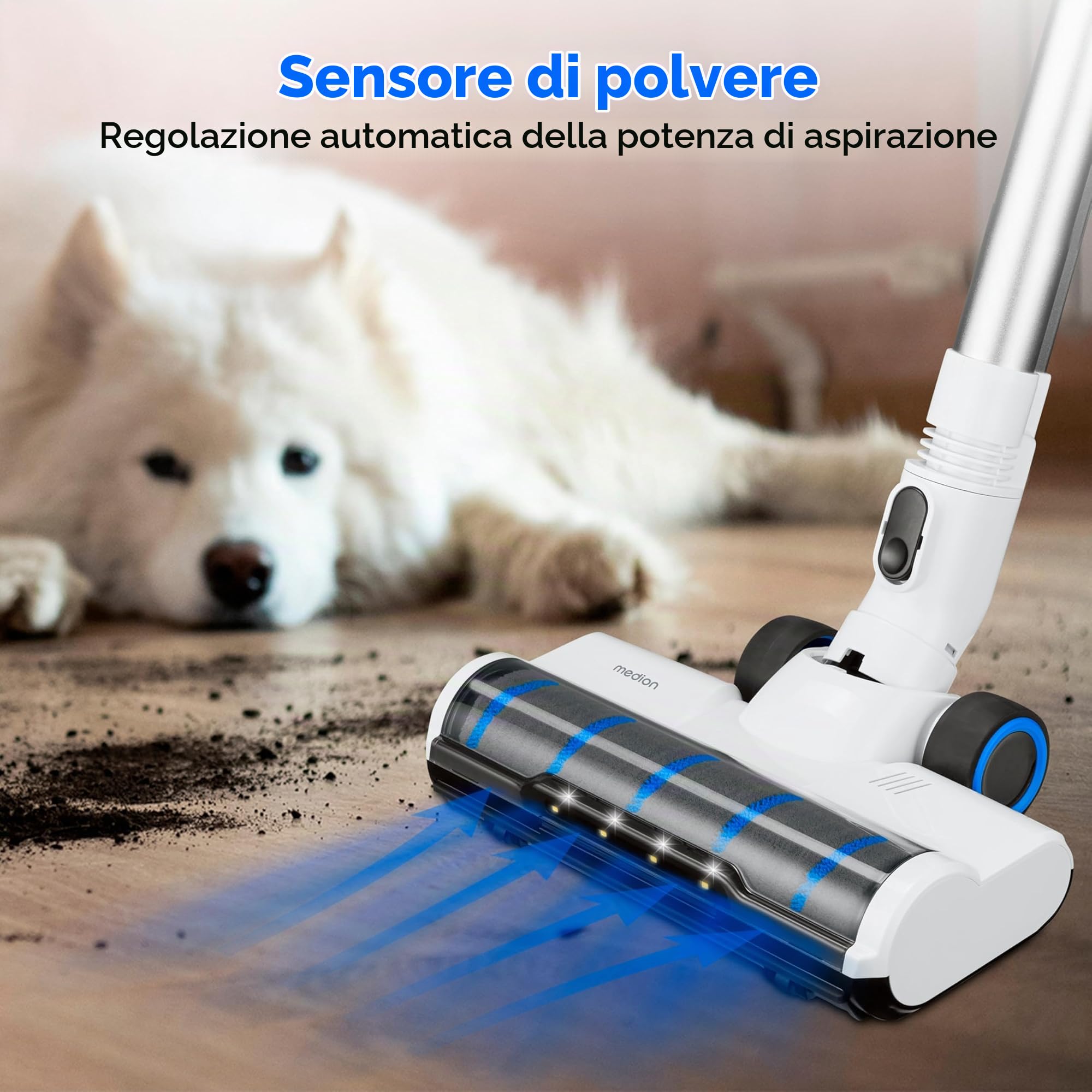 MEDION MD11860 aspirapolvere senza fili 55 min bianco/grigio
