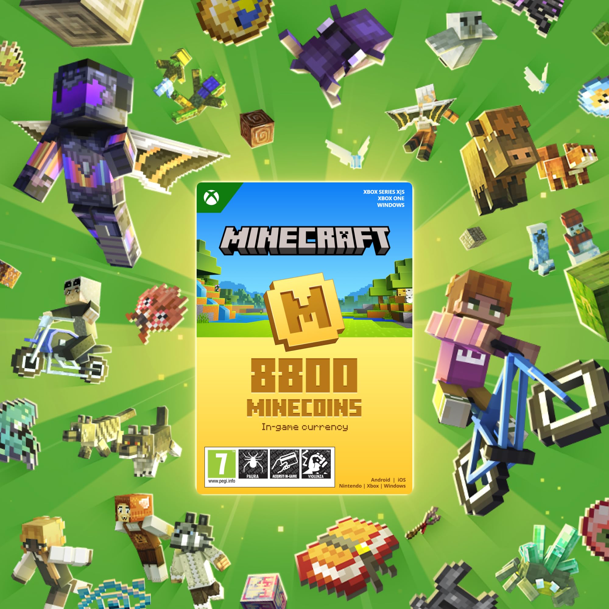 Minecraft Minecoins Pack 8800 coins Marketplace Bedrock