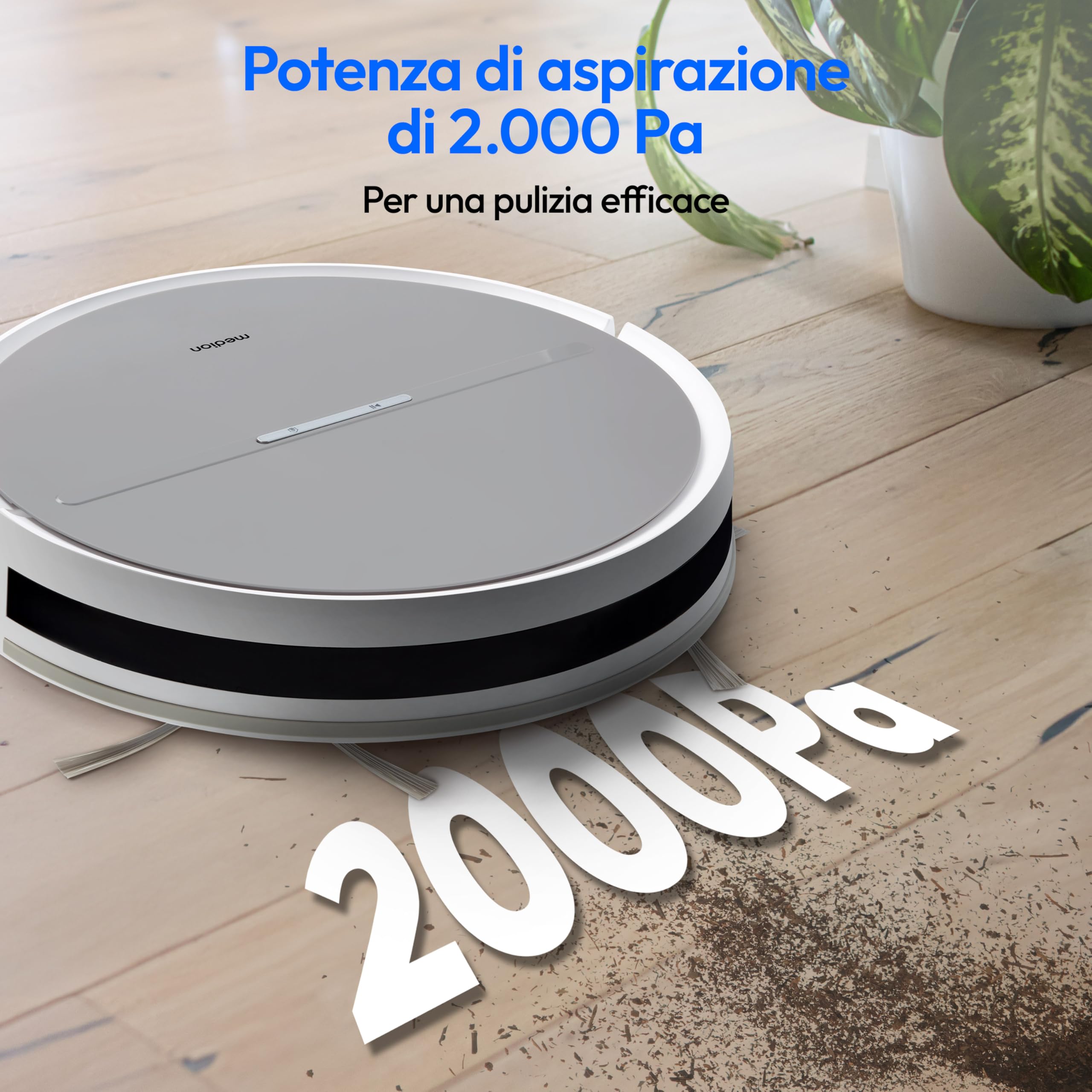 MEDION E35 SW MD18035 robot aspirapolvere lavapavimenti 2000Pa