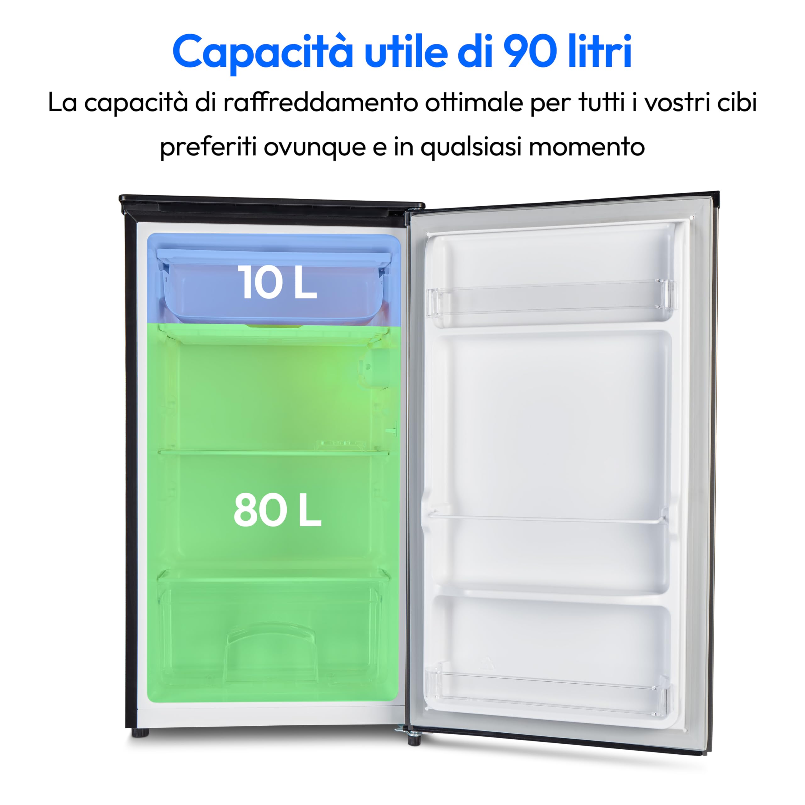 MEDION MD 37690 frigorifero monoporta 90L con ghiaccio 39dB