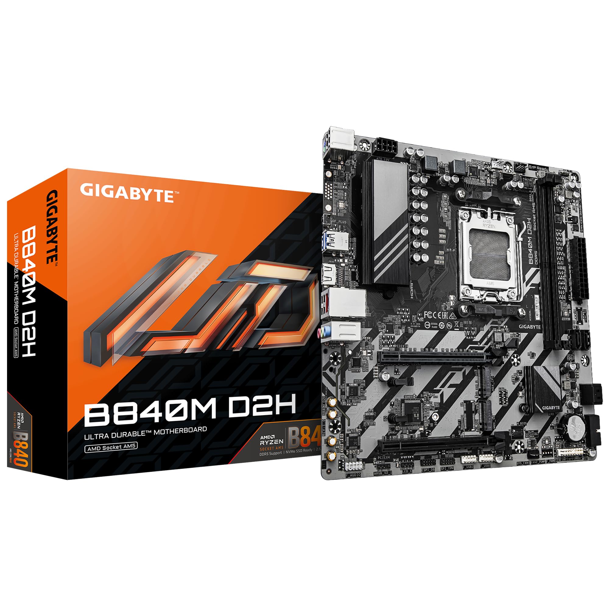 Gigabyte B840M D2H scheda madre AM5 DDR5