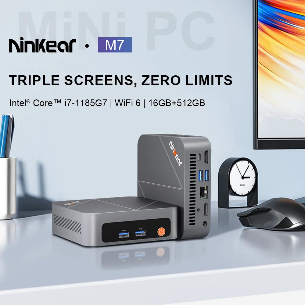 Ninkear M7 Mini PC Compatto Ultra-silenzioso