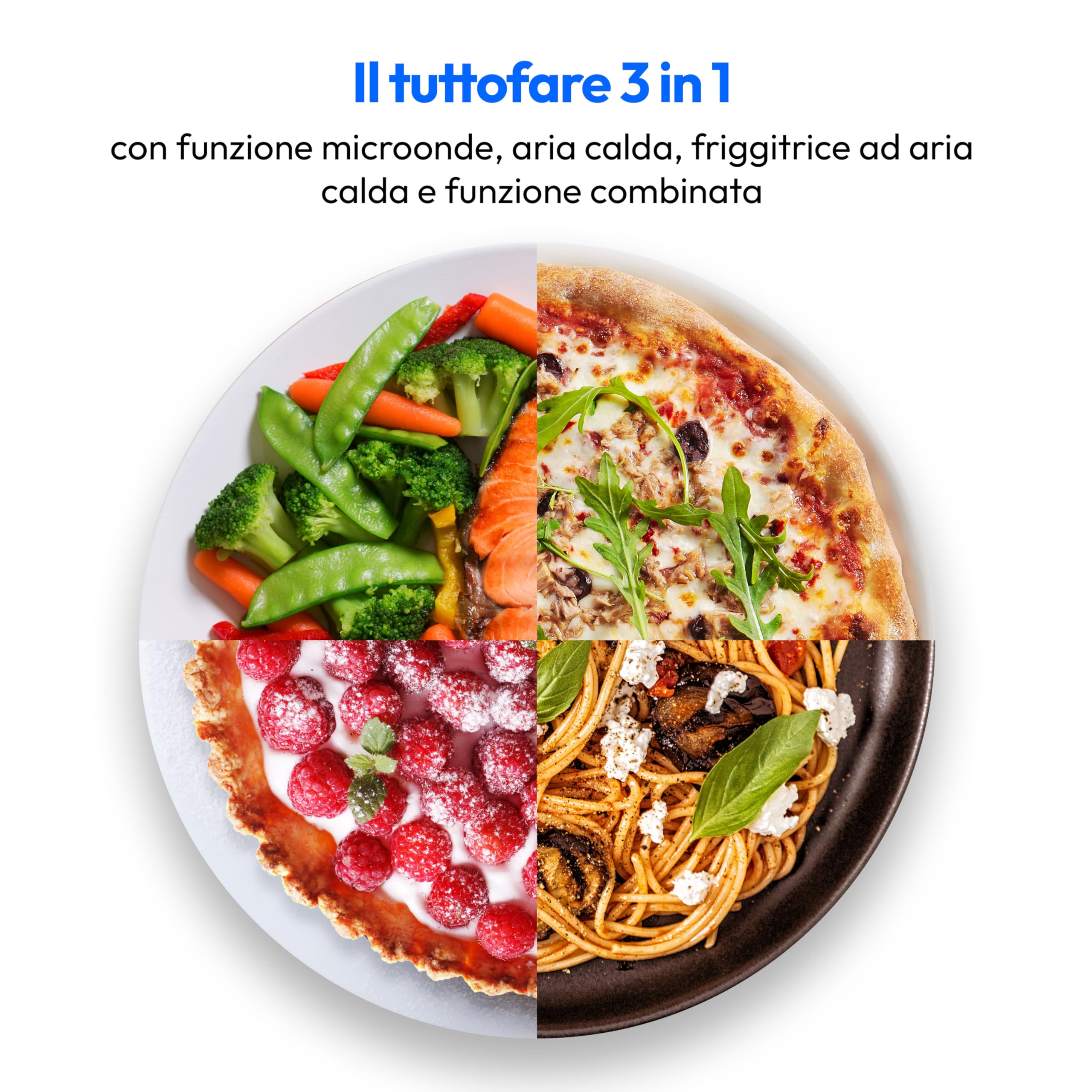 MEDION MD11499 Microonde 25L 900W con Friggitrice ad Aria Nero