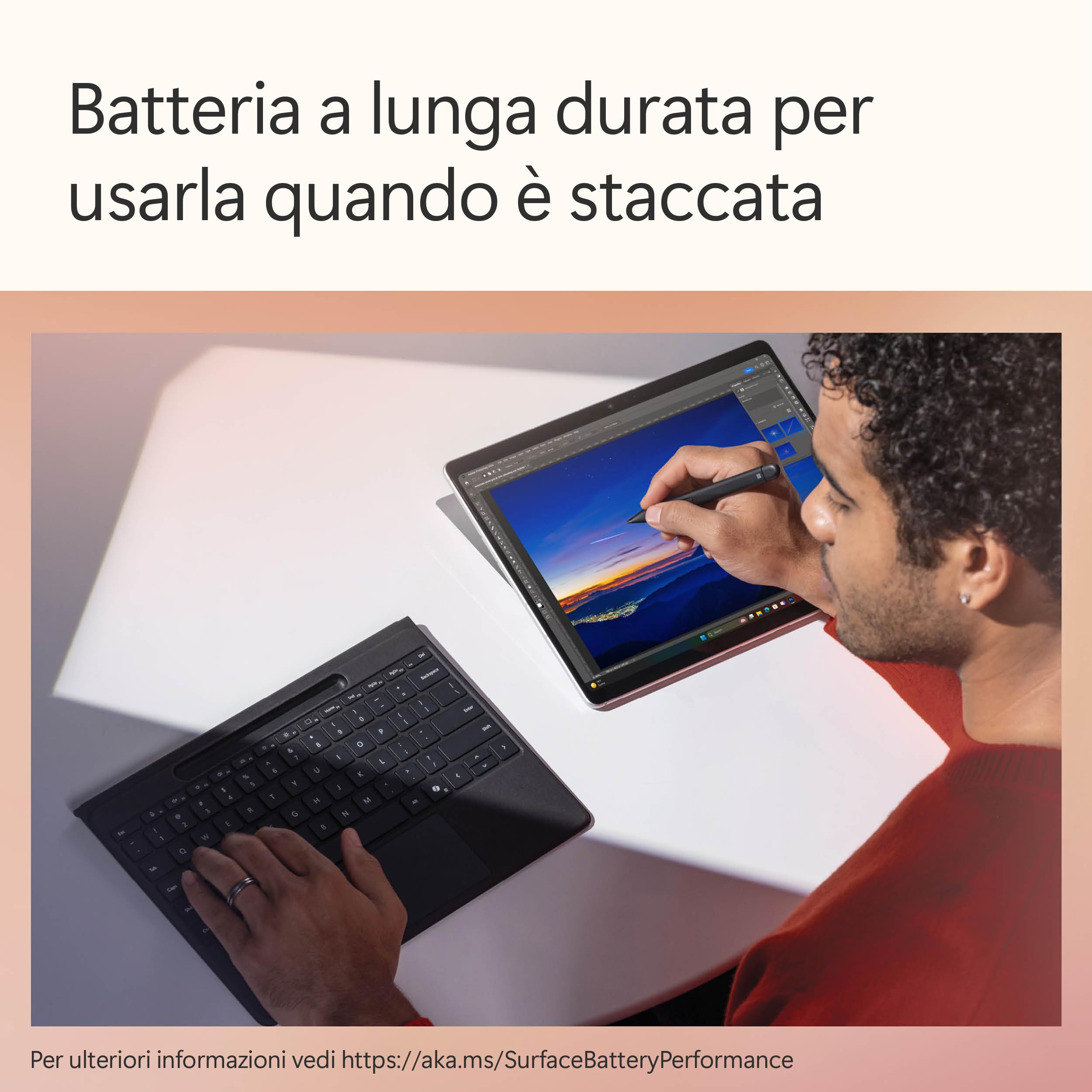 Microsoft Surface Pro Flex Keyboard tastiera con Slim Pen nera