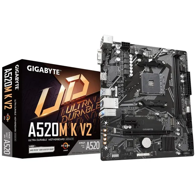 GIGABYTE A520M K V2 scheda madre AM4 Micro-ATX