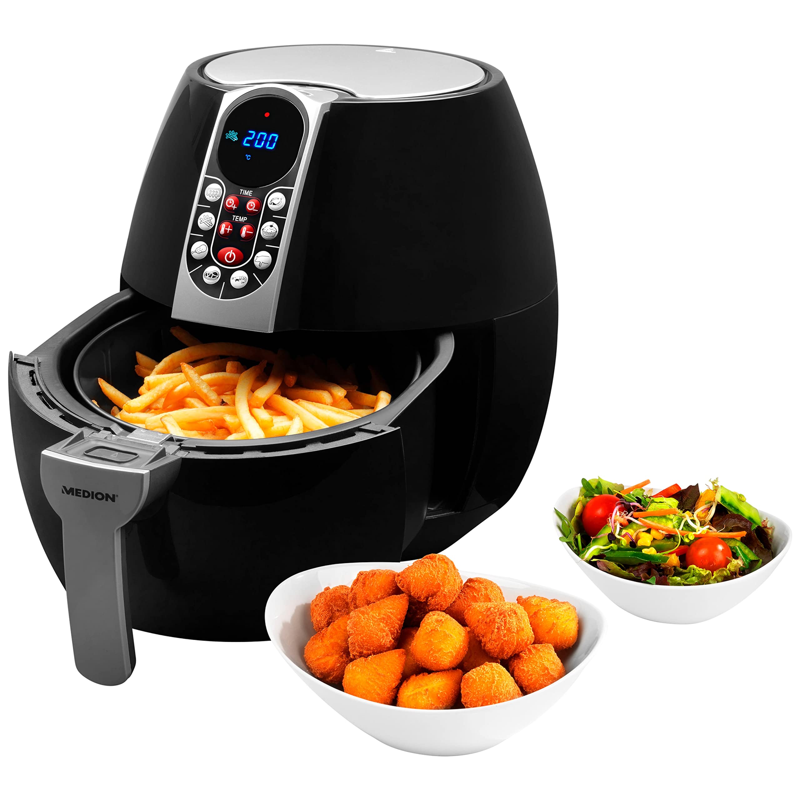 Medion E10 S MD17320 Friggitrice ad Aria 4L 1500W