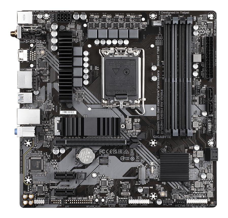 Gigabyte B760M DS3H AX scheda madre LGA1700 DDR4 Wi-Fi 6E