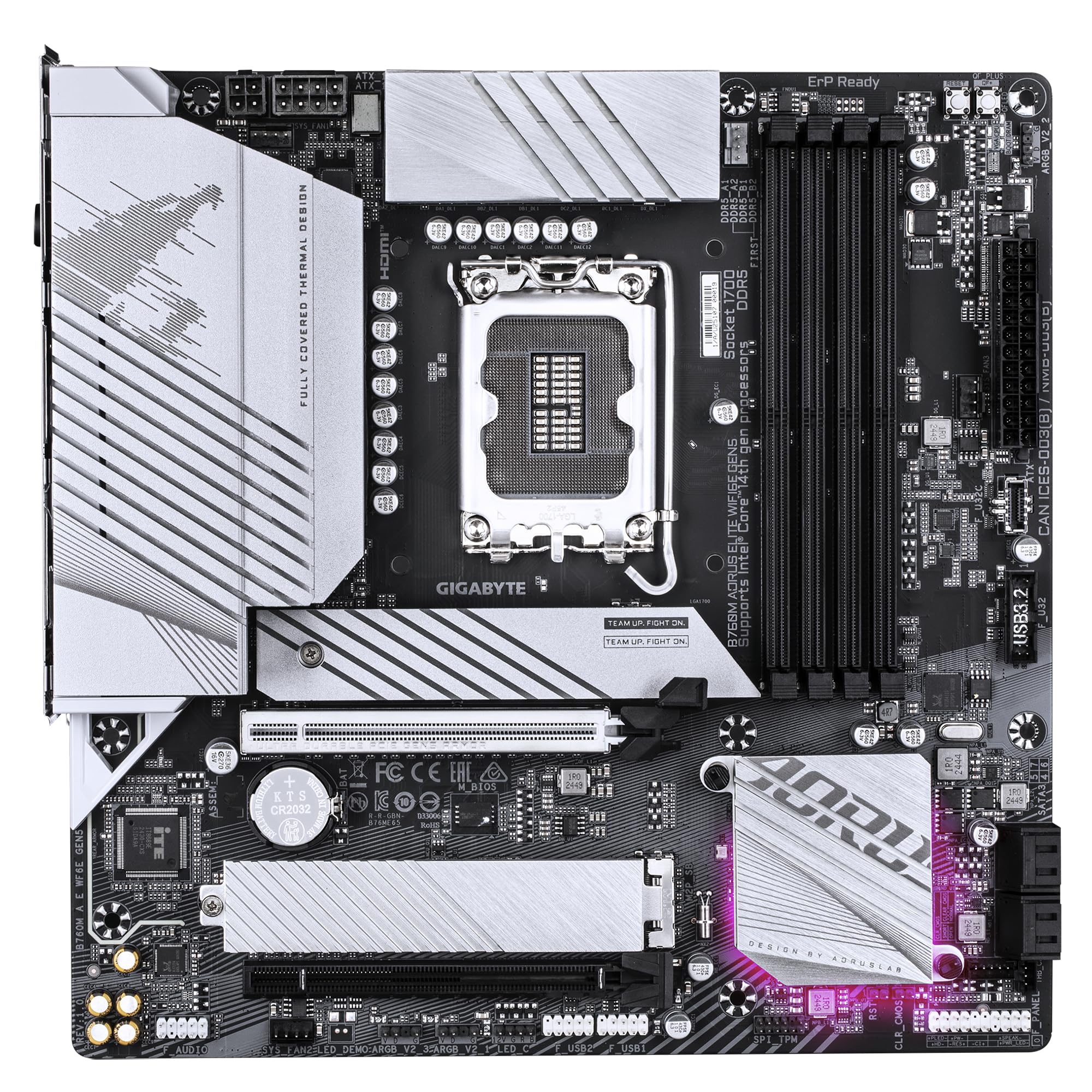 Gigabyte B760M Aorus Elite WiFi6E Gen5 scheda madre DDR5