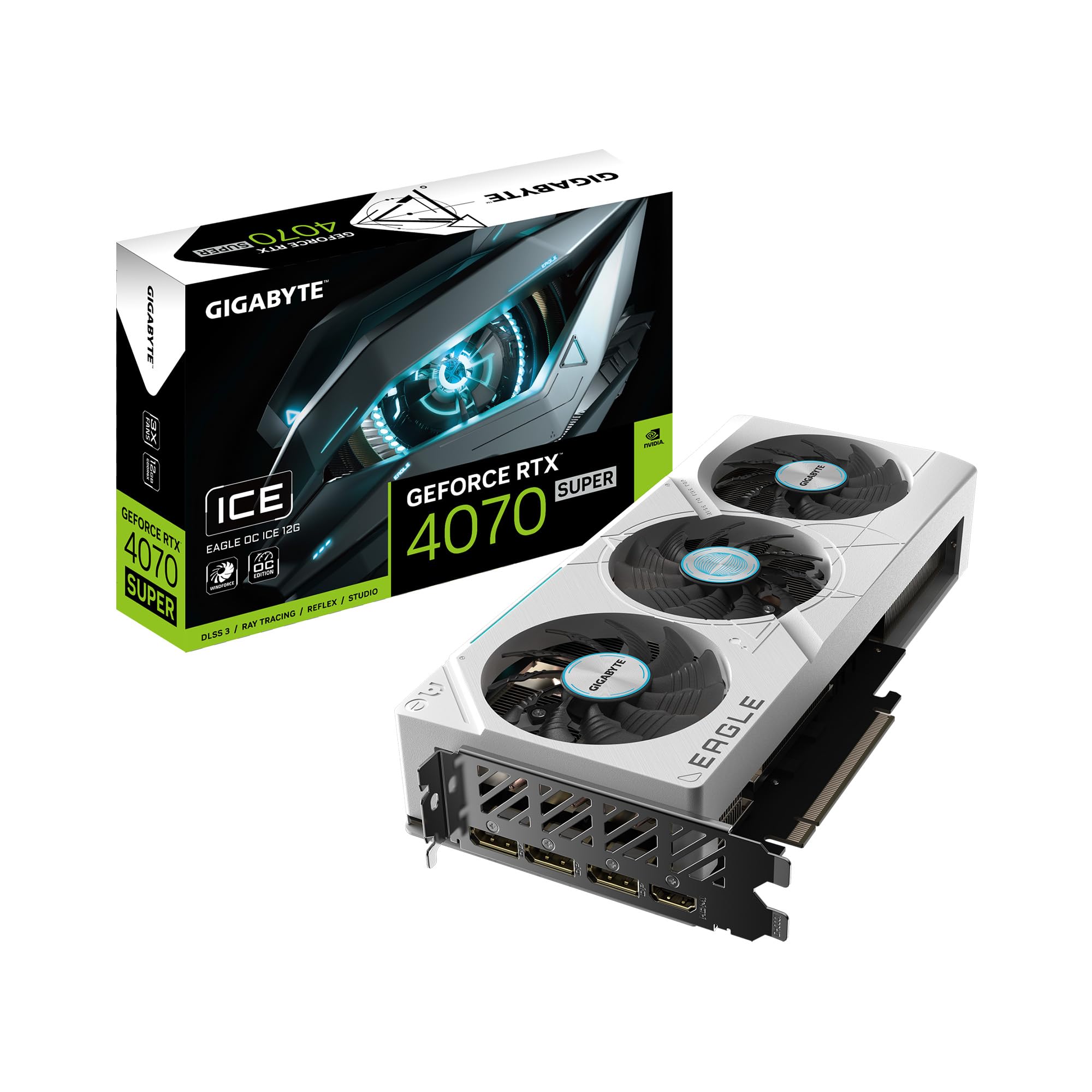 GIGABYTE EAGLE OC ICE GV-N407SEAGLEOC ICE-12GD scheda video 12GB
