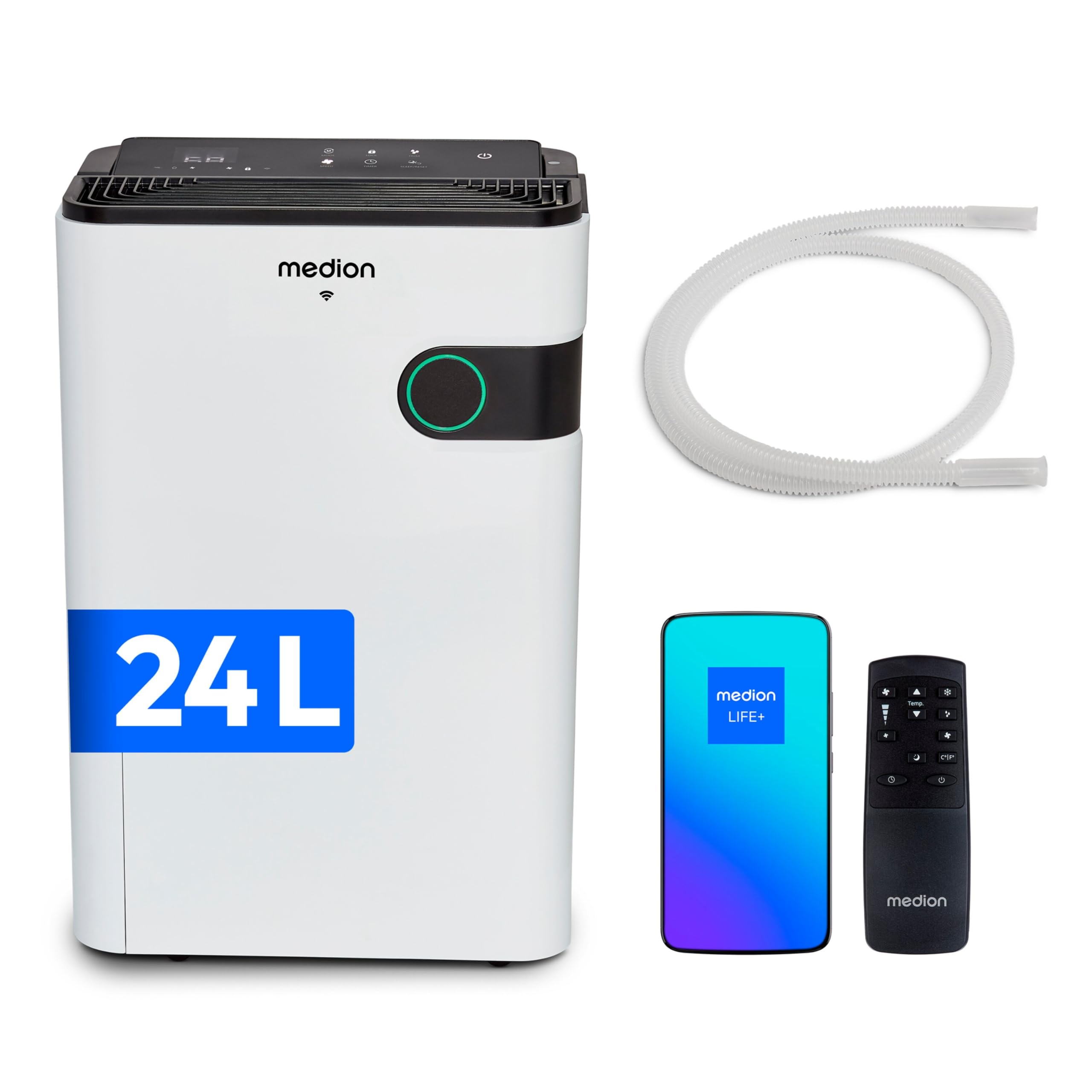 MEDION Smart deumidificatore 5L 24L giorno per 40mq