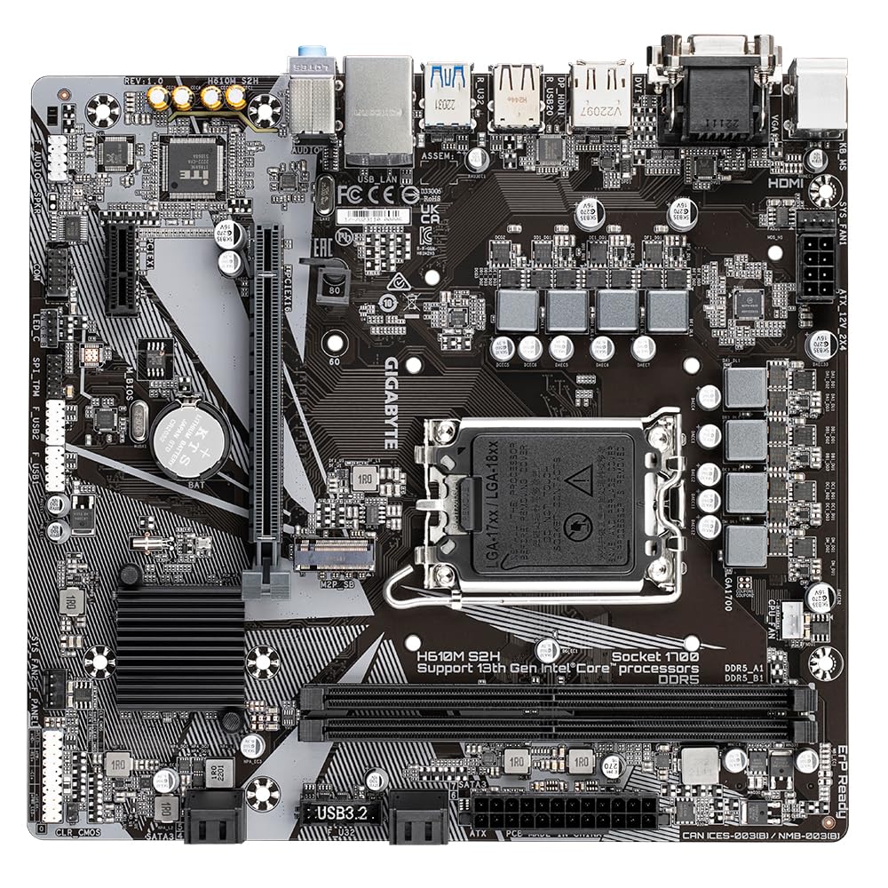 GIGABYTE H610M S2H Scheda Madre DDR4 LGA1700