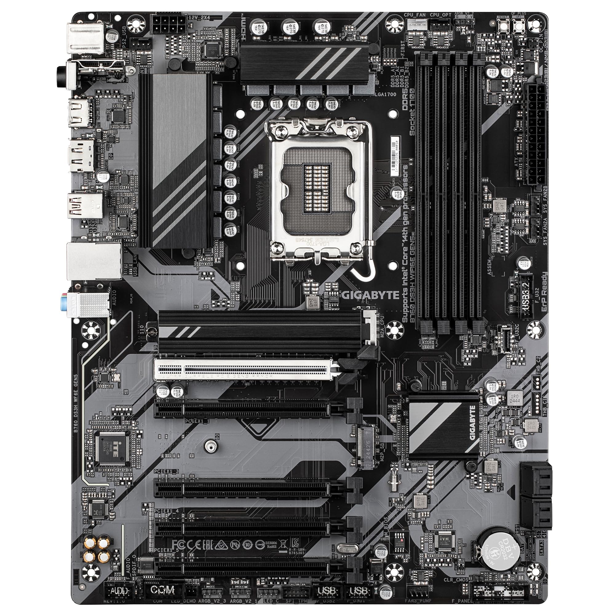 Gigabyte B760 DS3H WIFI6E GEN5 Scheda Madre Intel DDR5