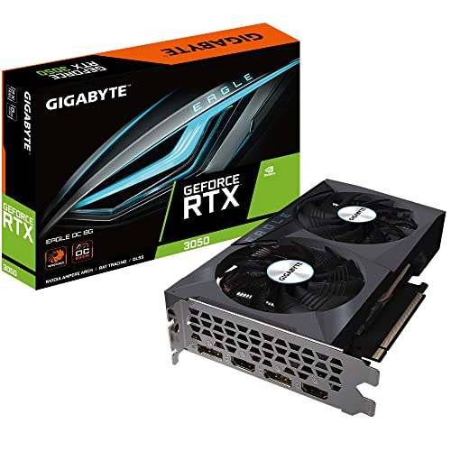 GIGABYTE RTX 3050 EAGLE OC scheda video 8GB GDDR6 Ampere