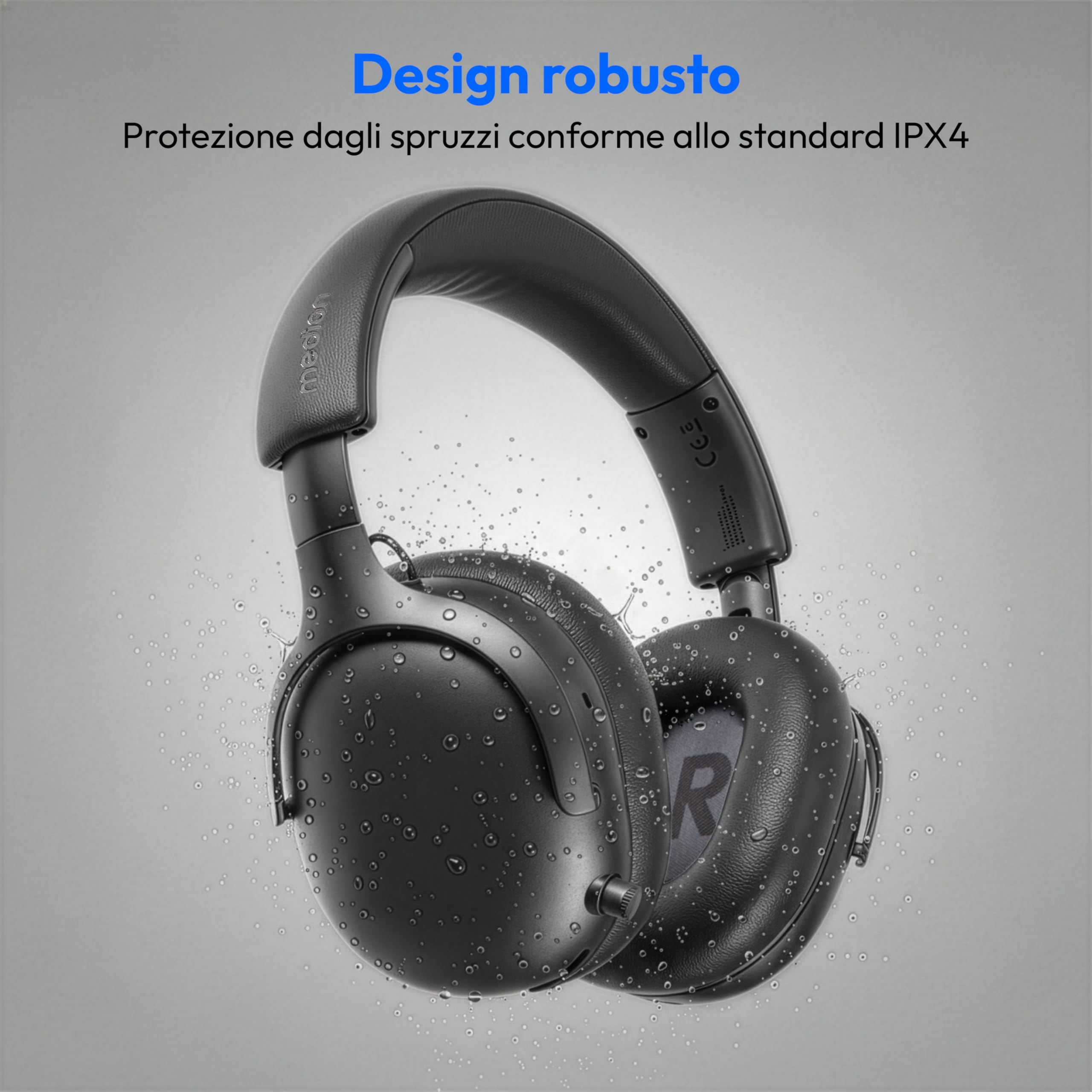 Medion HX-1 Pro cuffie over ear Bluetooth ANC antracite