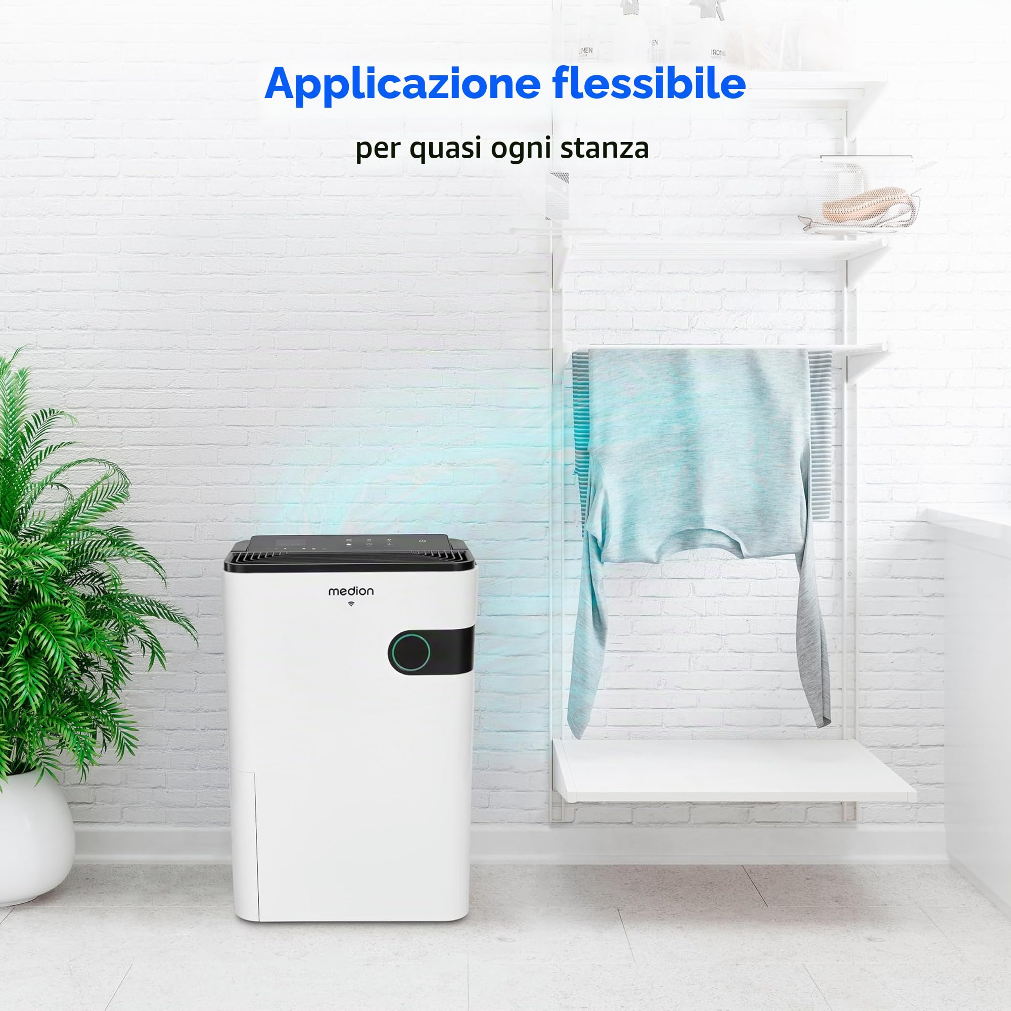 MEDION Smart deumidificatore 5L 24L giorno per 40mq
