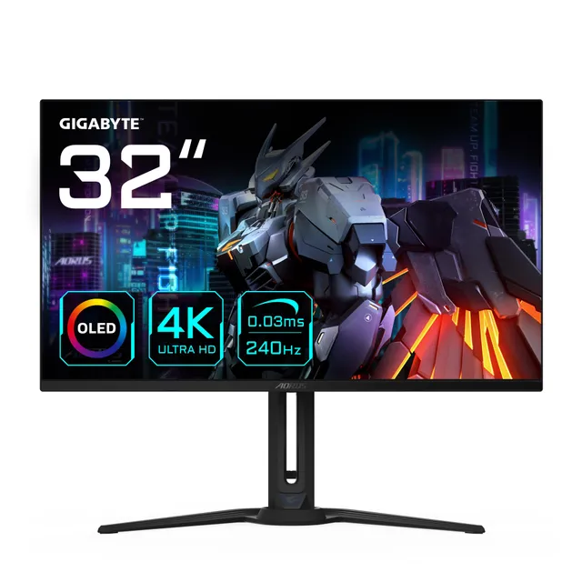 Gigabyte AORUS FO32U2 monitor gaming 32" UHD 240Hz QD-OLED
