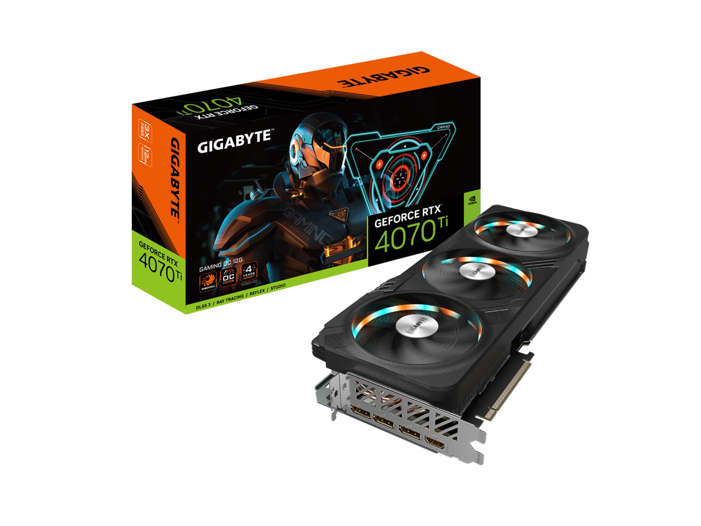 GIGABYTE RTX 4070 Ti GAMING OC 12G scheda video 12GB